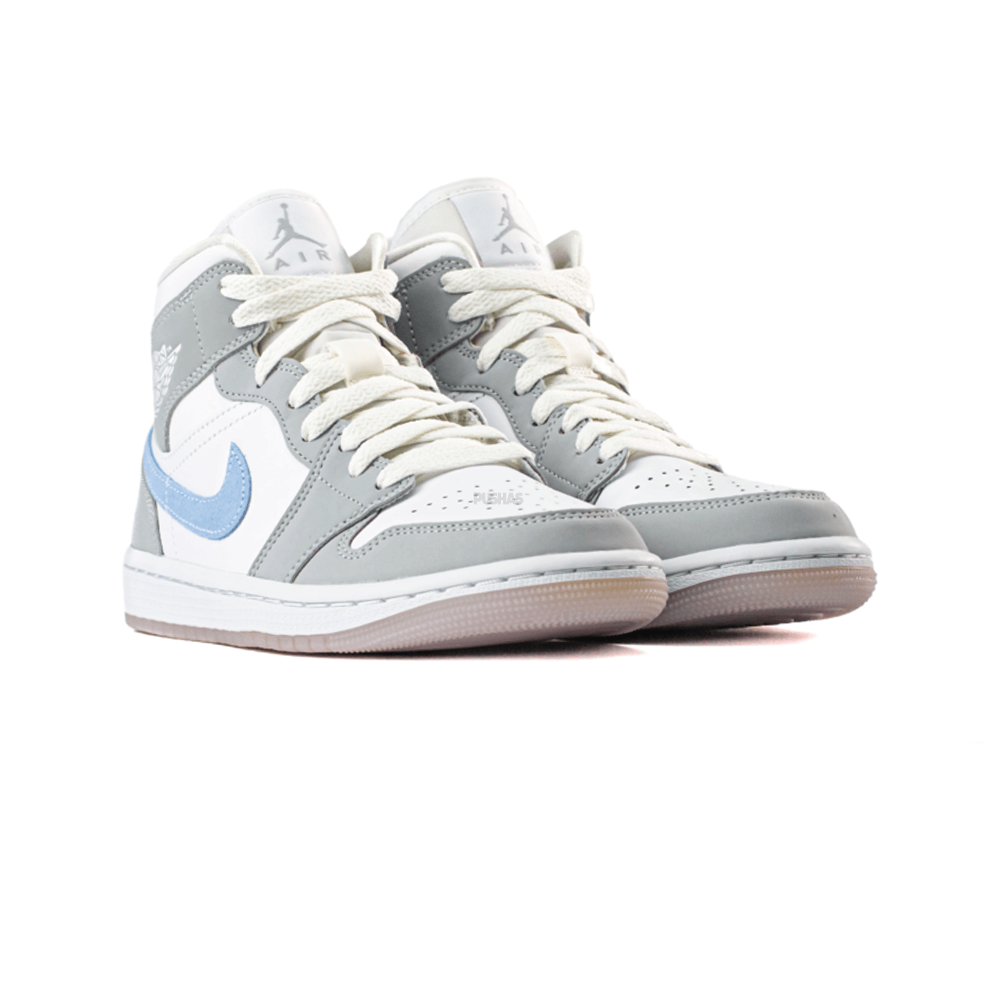 Air Jordan 1 Mid Grey Blue Wolf Grey Women's (2021)