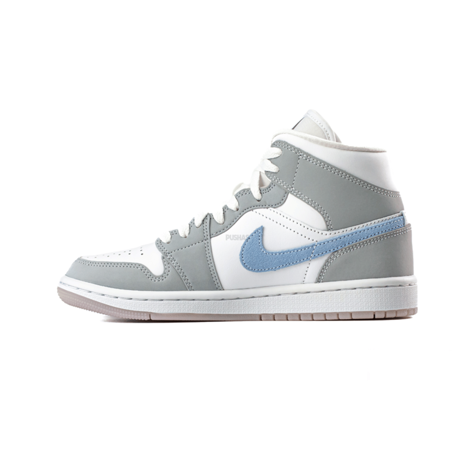 Air Jordan 1 Mid Grey Blue Wolf Grey Women's (2021)