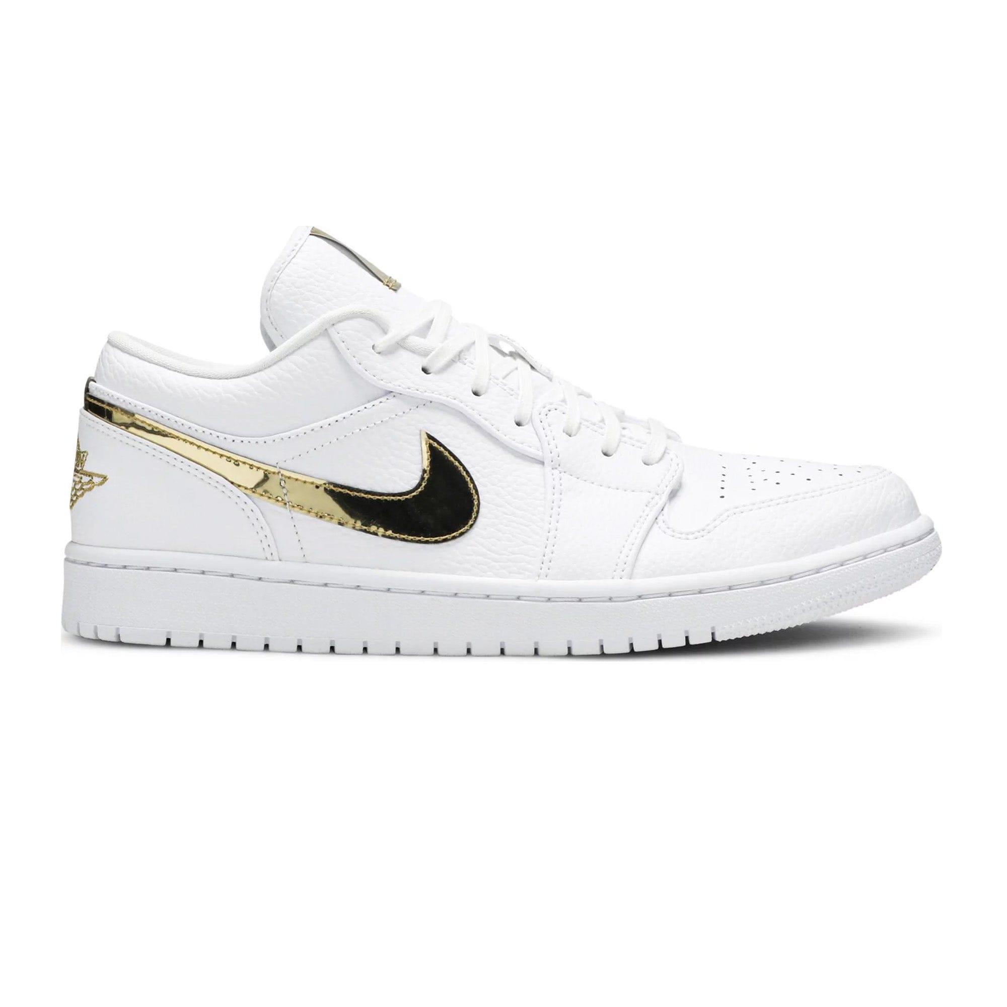 Air Jordan 1 Low White Metallic Gold Women's (2020)