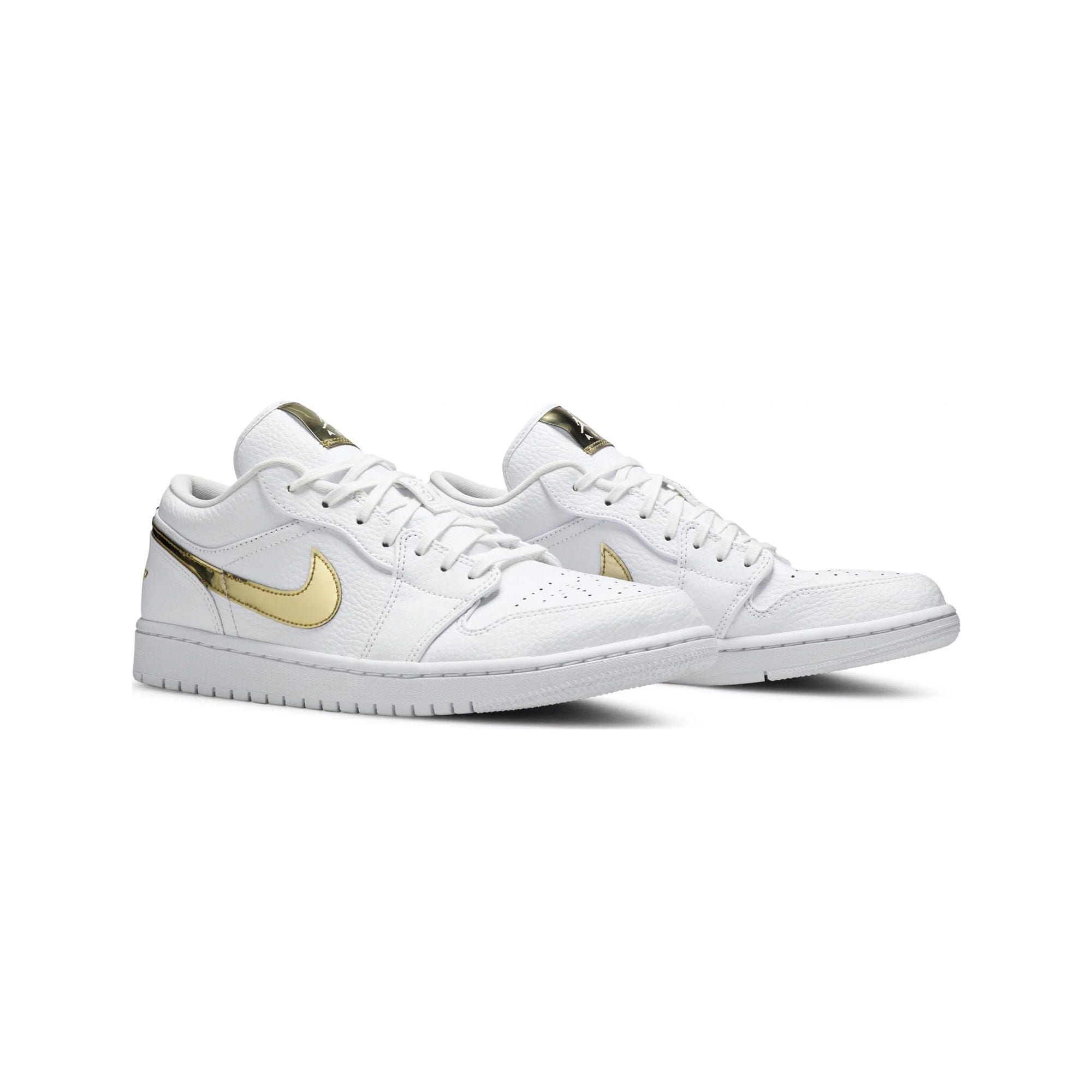 Air Jordan 1 Low White Metallic Gold Women's (2020)