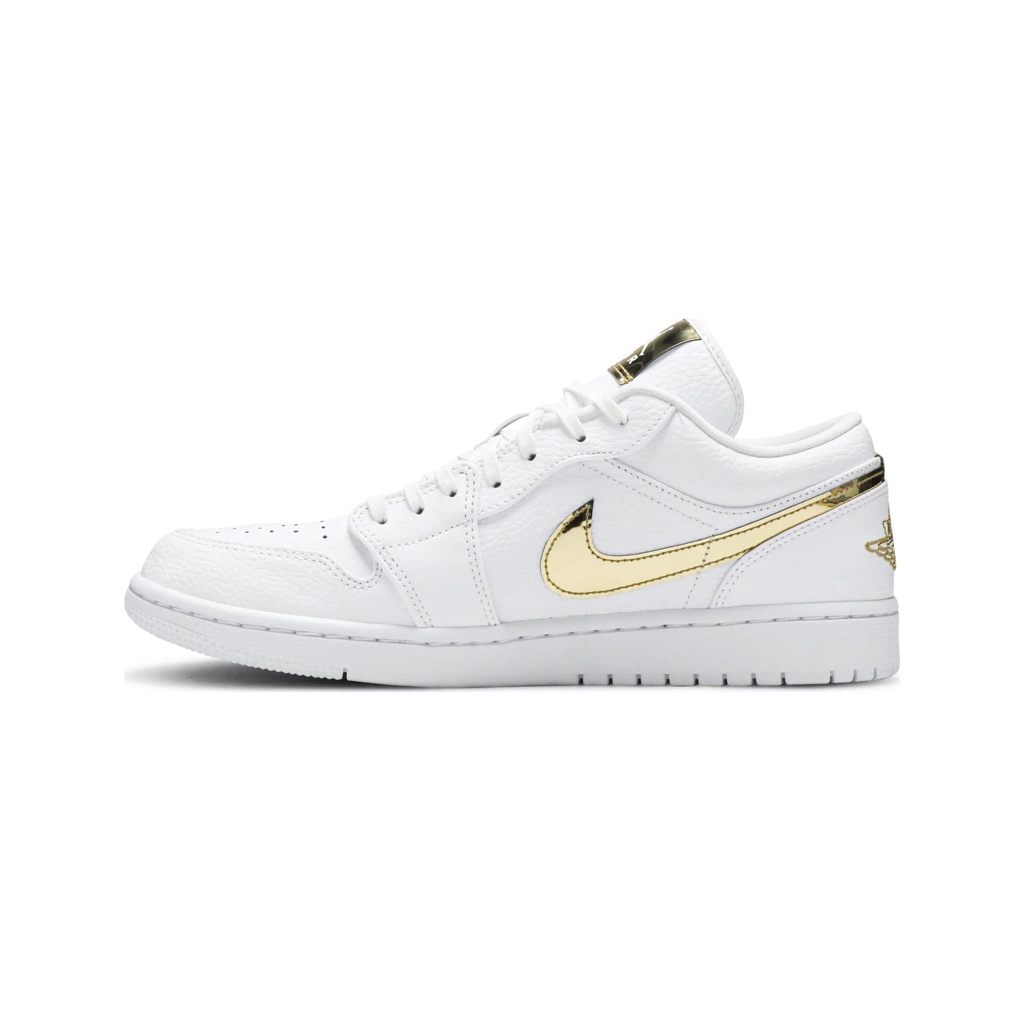 Air Jordan 1 Low White Metallic Gold Women's (2020)