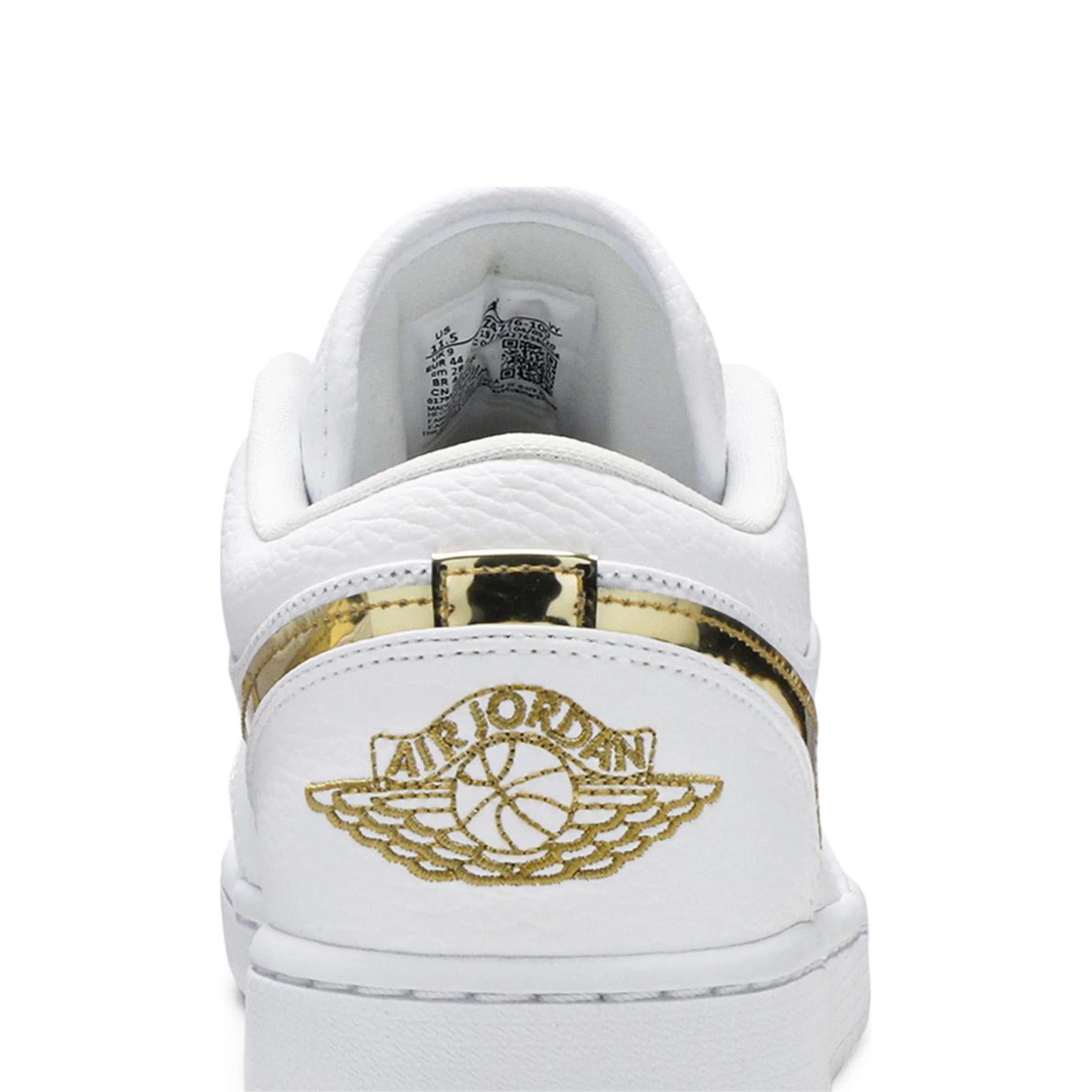 Air Jordan 1 Low White Metallic Gold Women's (2020)