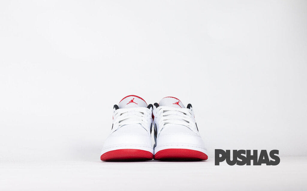 Air Jordan 1 Low White University Red Black GS (2020)