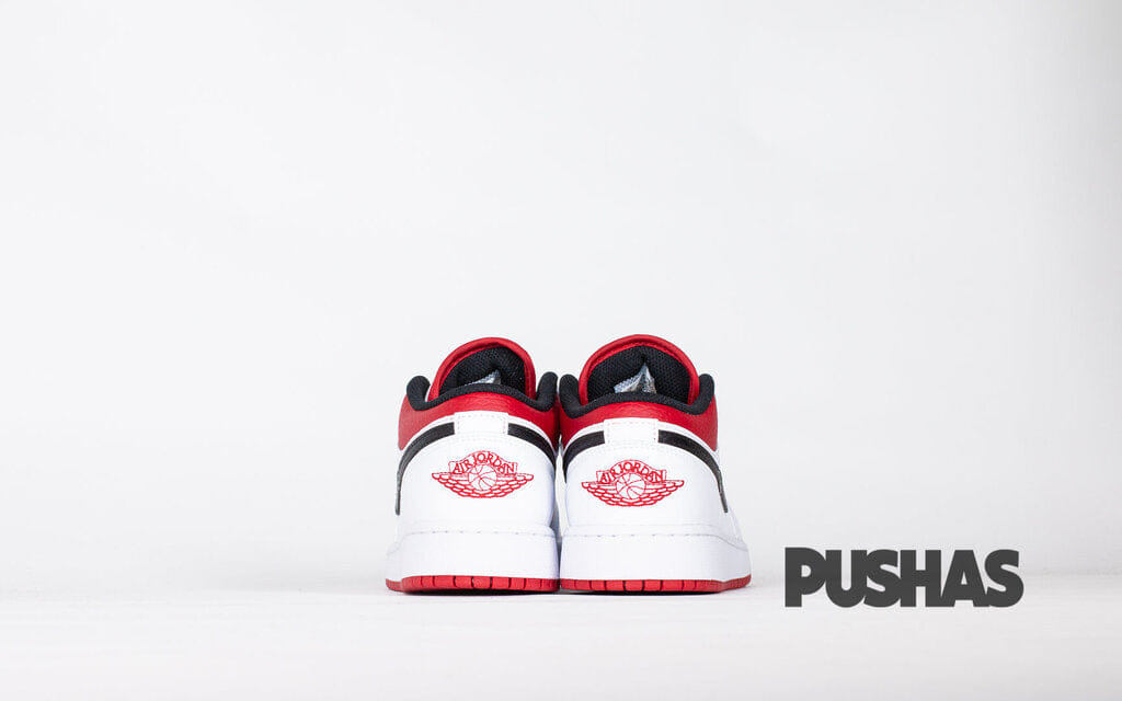 Air Jordan 1 Low White University Red Black GS (2020)