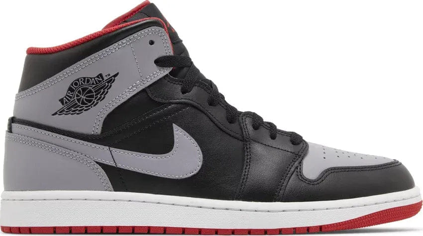 Air Jordan 1 Mid Bred Shadow /Grey Fire Red