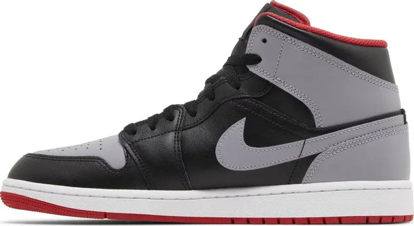 Air Jordan 1 Mid Bred Shadow /Grey Fire Red
