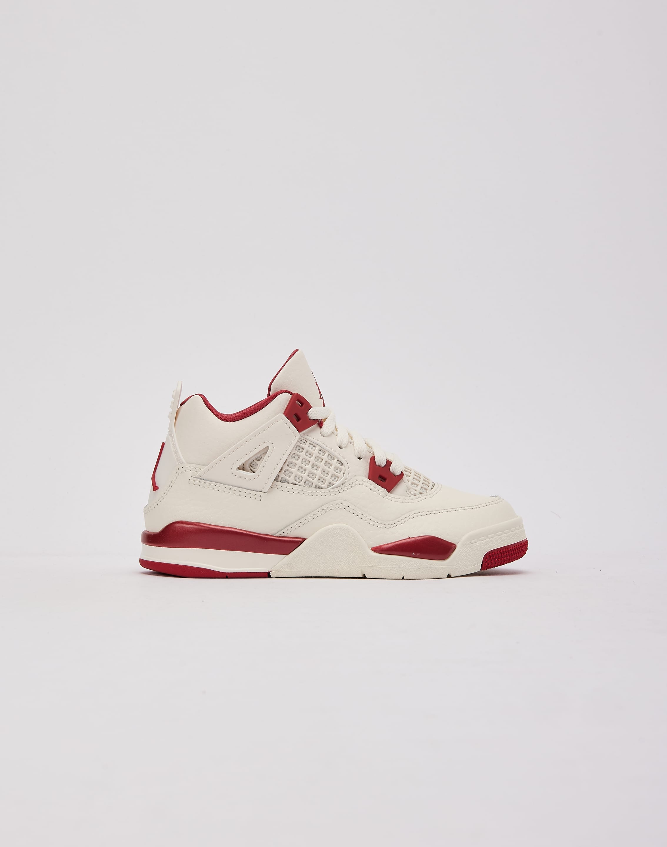 Air Jordan Jordan Air Jordan 4 Retro Pale Ivory and Tough Red Pre - School