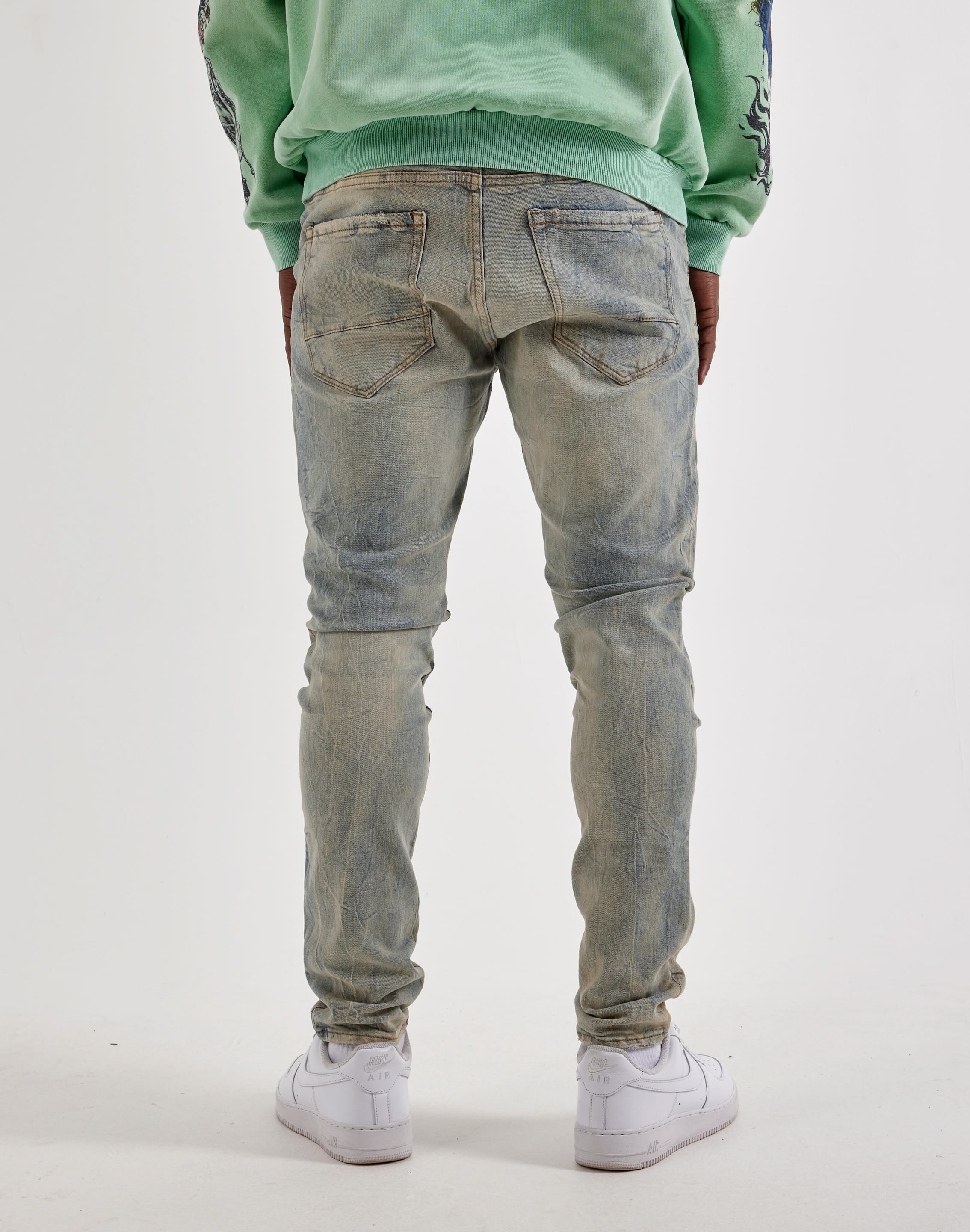 Air Jordan Jordan Craig Distressed Slim Denim Jeans