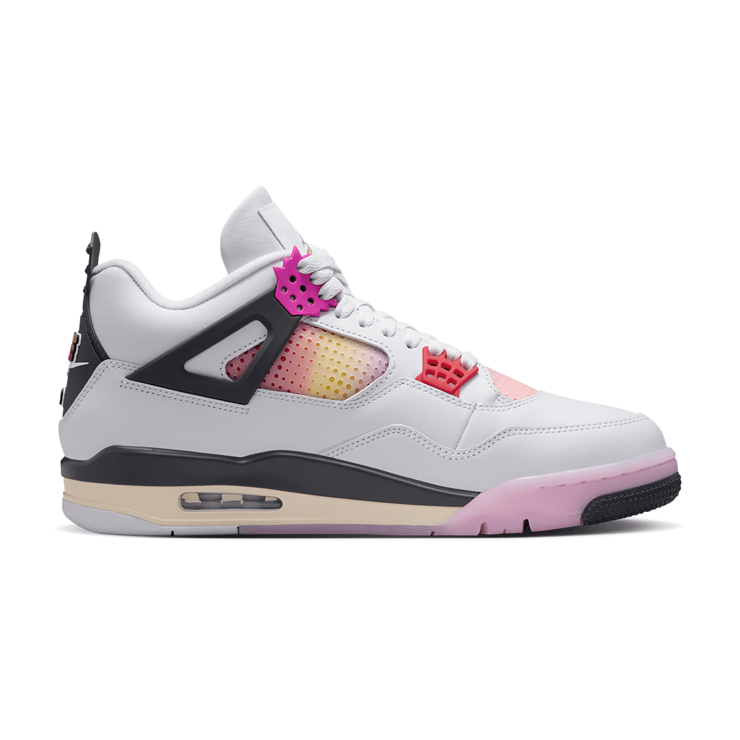 AIR JORDAN 4 RETRO COMIC OFF WHITE / FIRE PINK