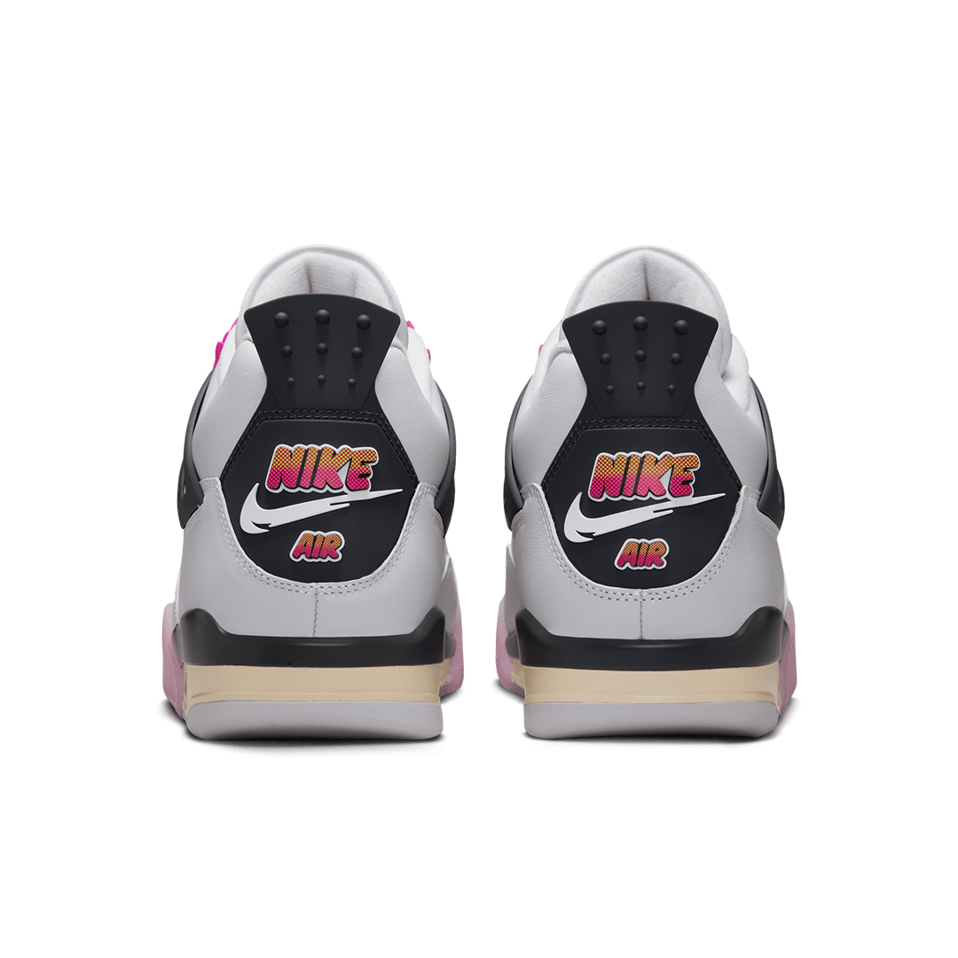 AIR JORDAN 4 RETRO COMIC OFF WHITE / FIRE PINK
