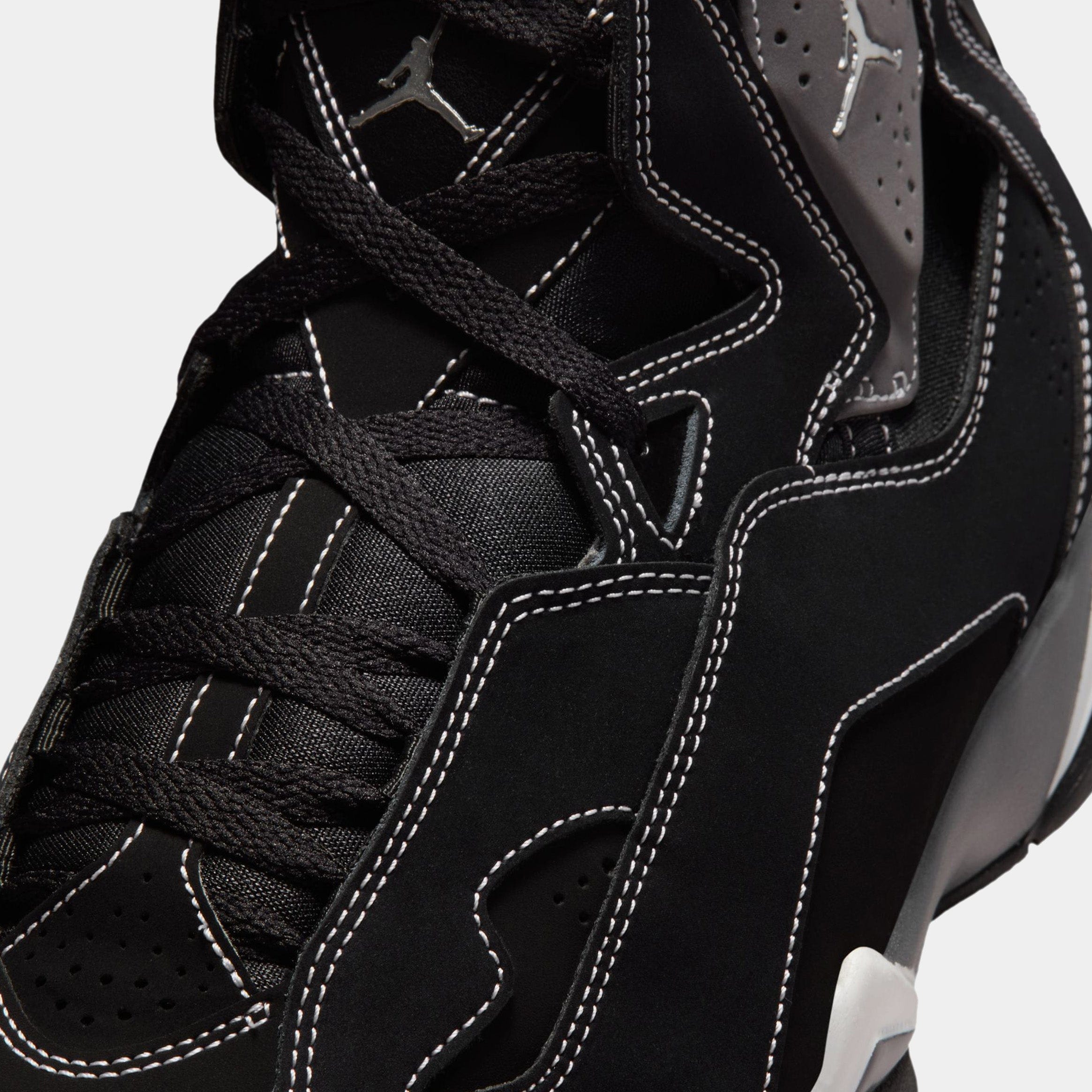Air Jordan True Flight Mens Lifestyle Shoes (Black/Metallic Silver/Light Graphite)