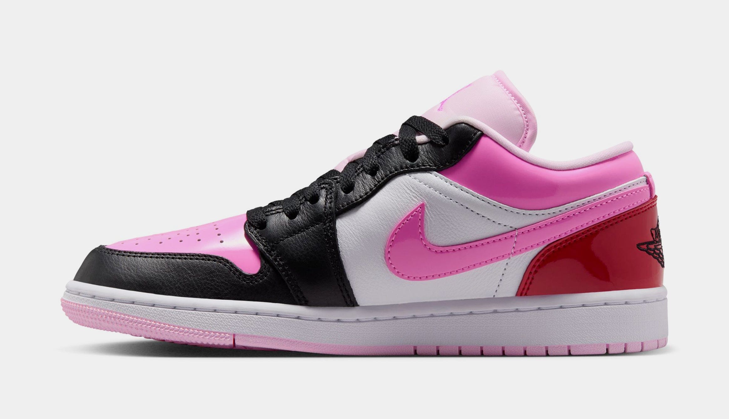 Air Jordan 1 Low SE Womens Lifestyle Shoes (Black/Pink Spell/White)