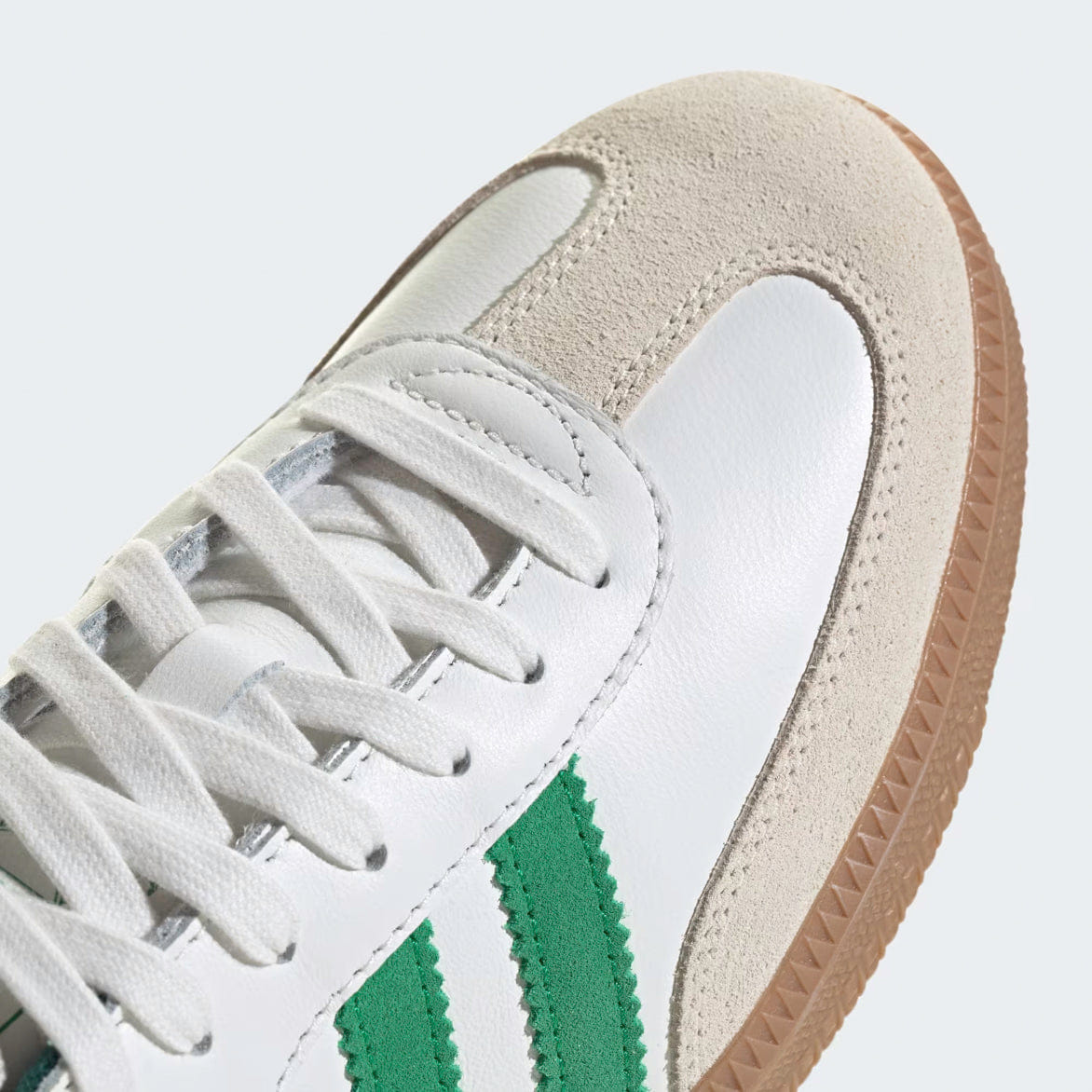 adidas SAMBA OG - CORE WHITE / GREEN / COLLEGIATE GREEN