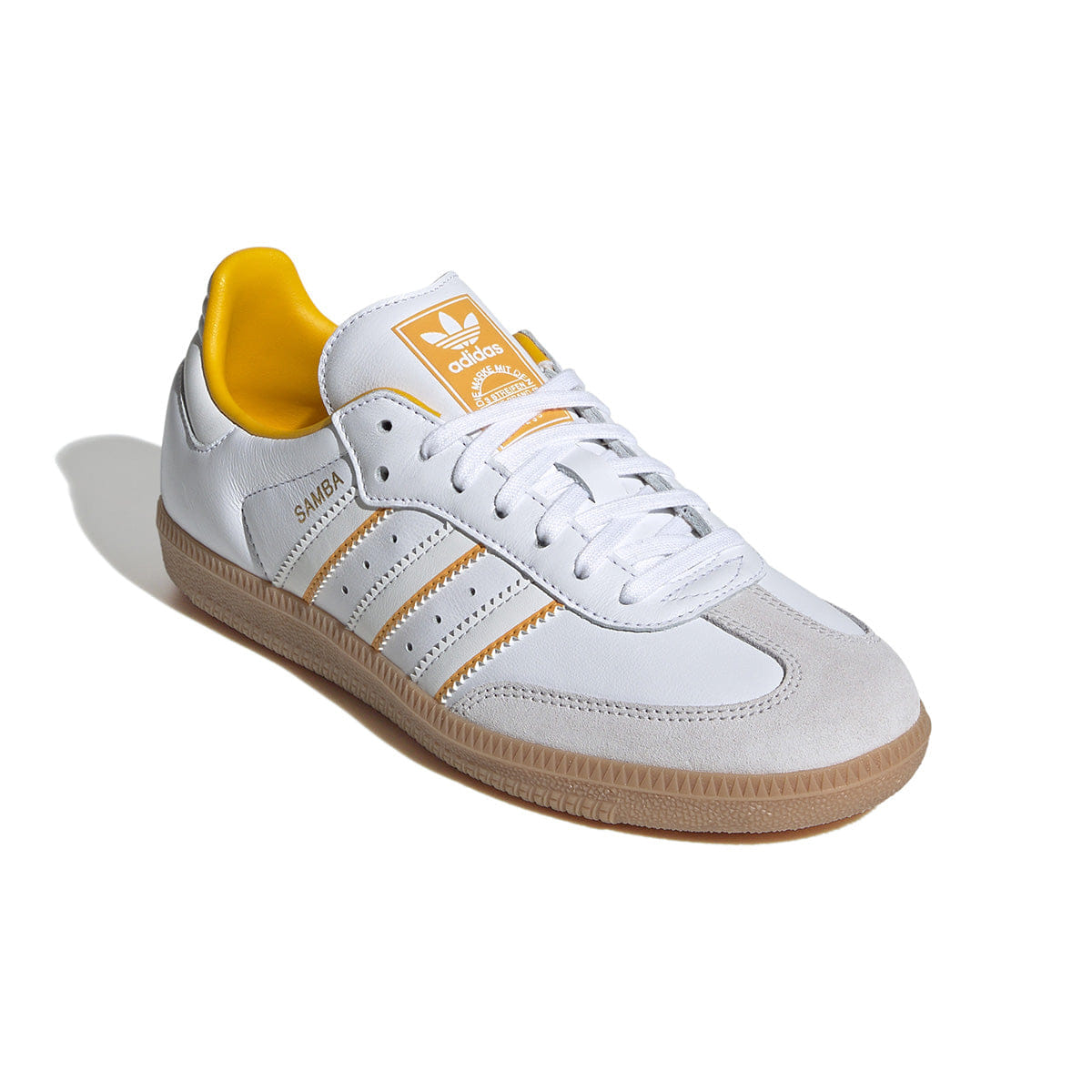 adidas Kids Samba OG Crystal White Crew Yellow