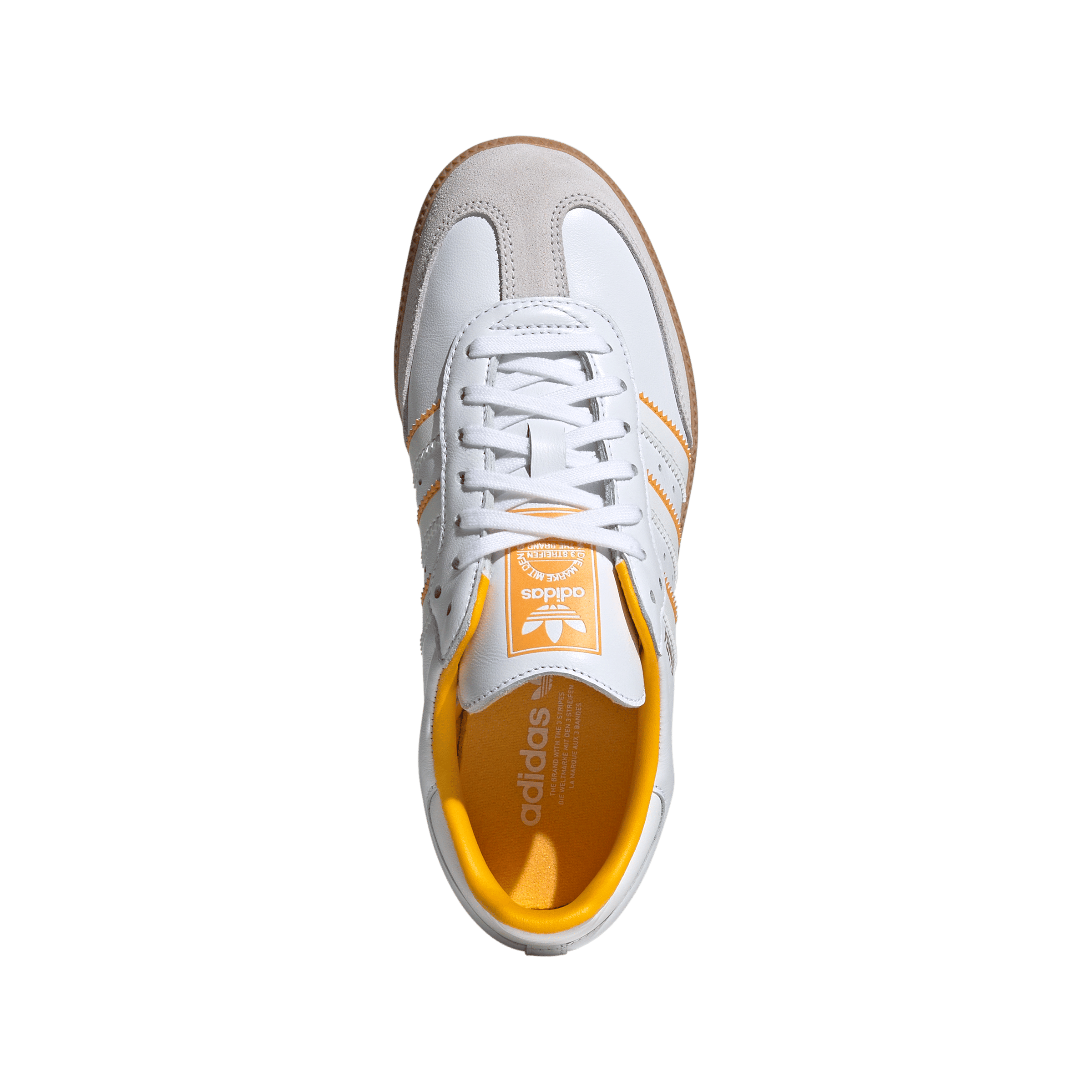 adidas Kids Samba OG Crystal White Crew Yellow