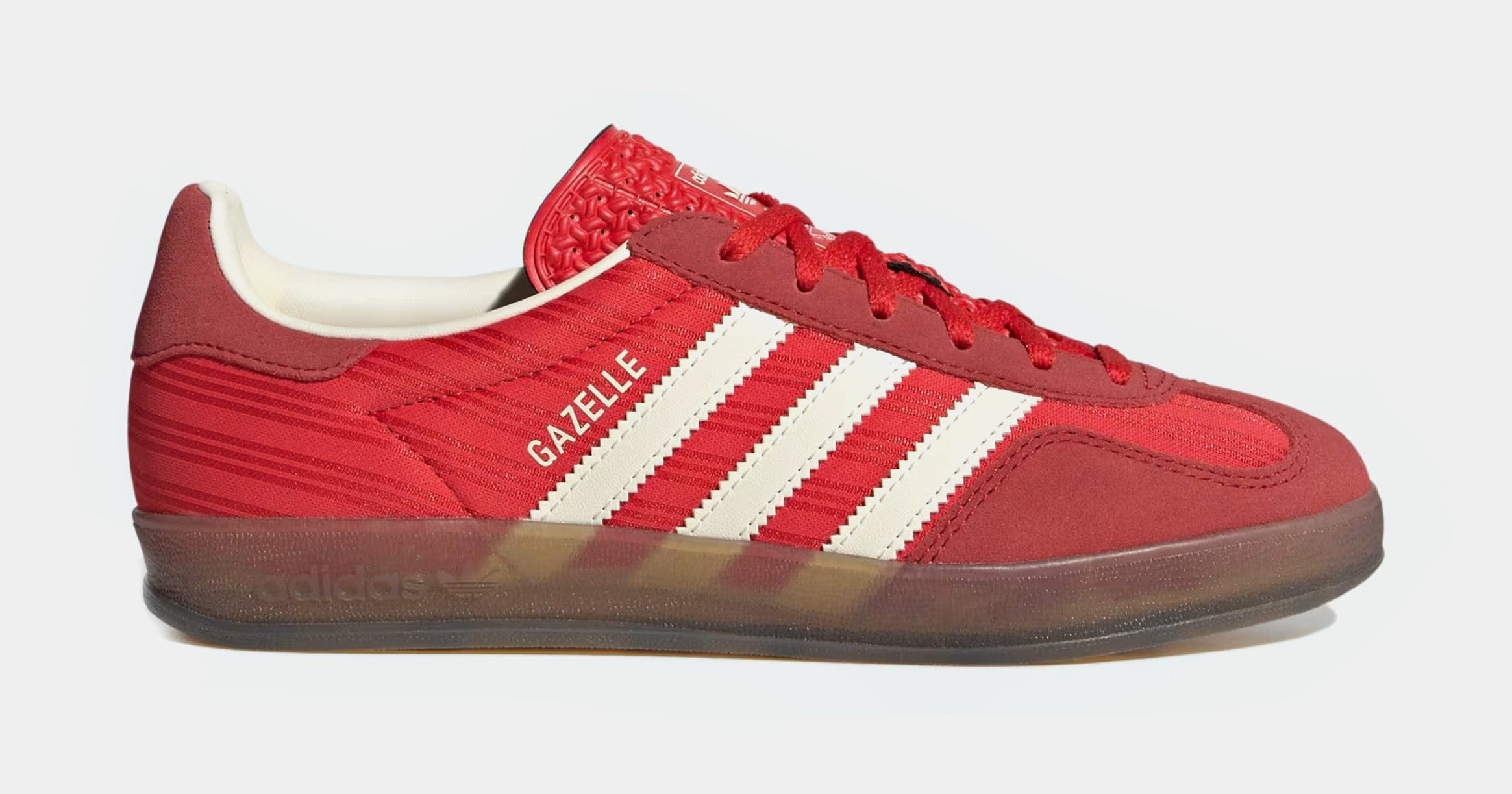 adidas Gazelle Indoor Womens Lifestyle Shoes (Red/Better Scarlet/Cream White)