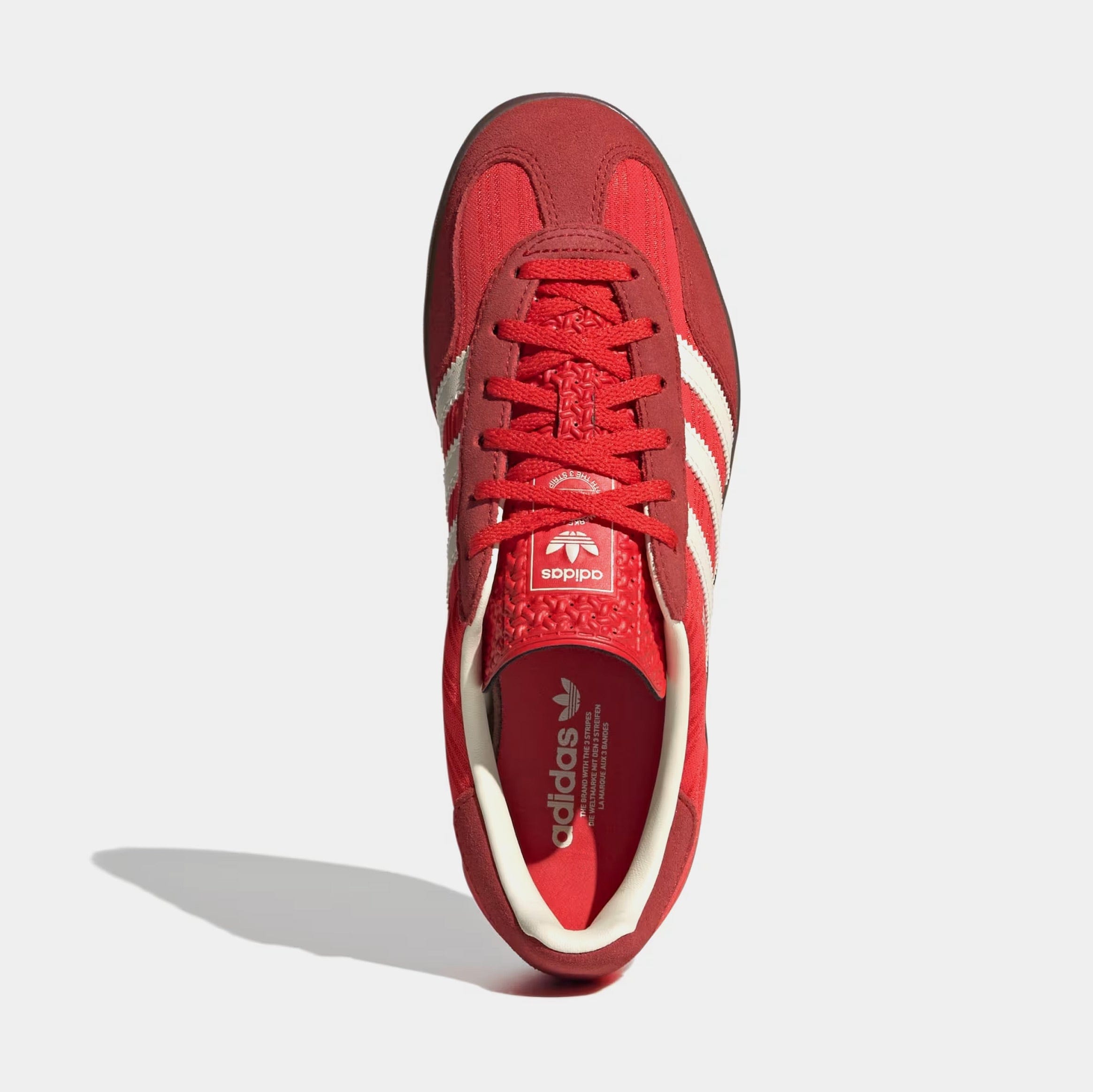 adidas Gazelle Indoor Womens Lifestyle Shoes (Red/Better Scarlet/Cream White)