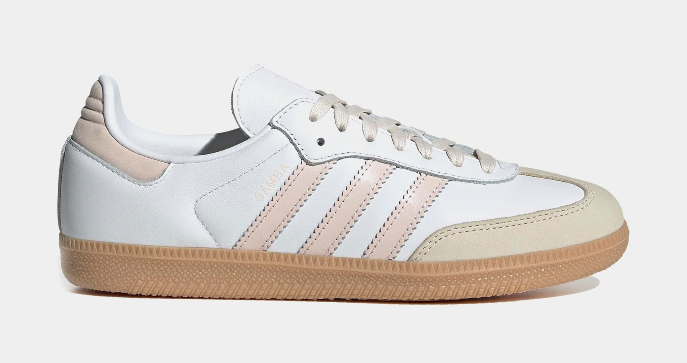 adidas Samba OG Womens Lifestyle Shoes (White/Pink/Gum)