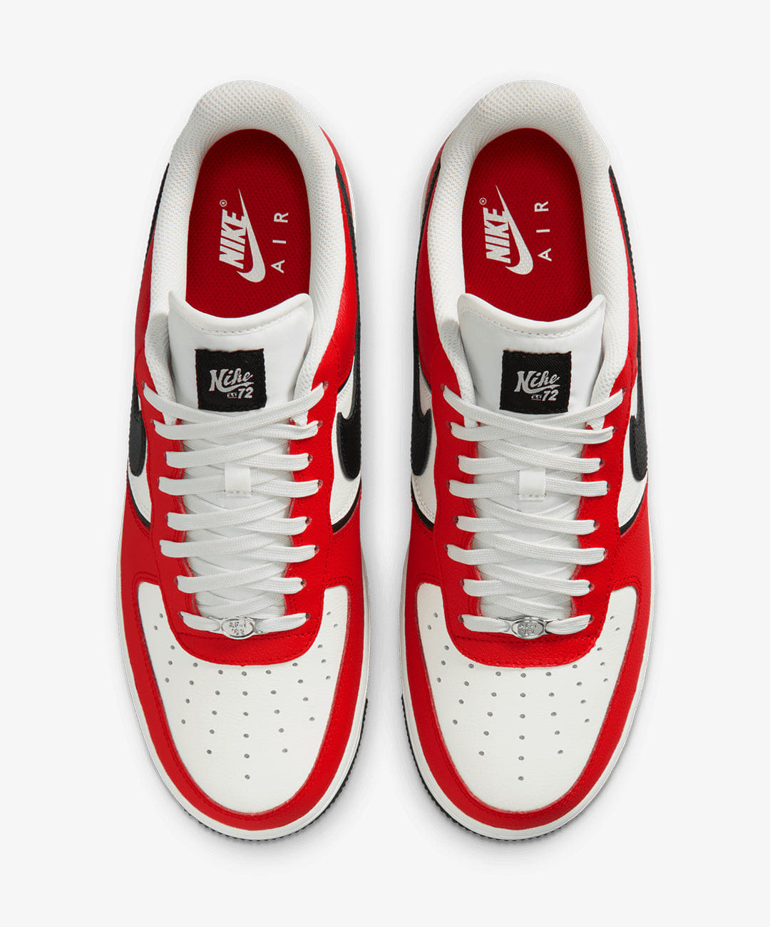 Nike | AIR FORCE 1 '07 LV8 { UNIVERSITY RED/BLACK - SAIL