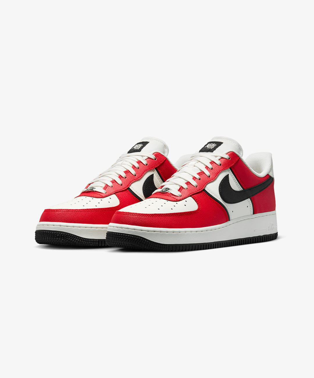 Nike | AIR FORCE 1 '07 LV8 { UNIVERSITY RED/BLACK - SAIL