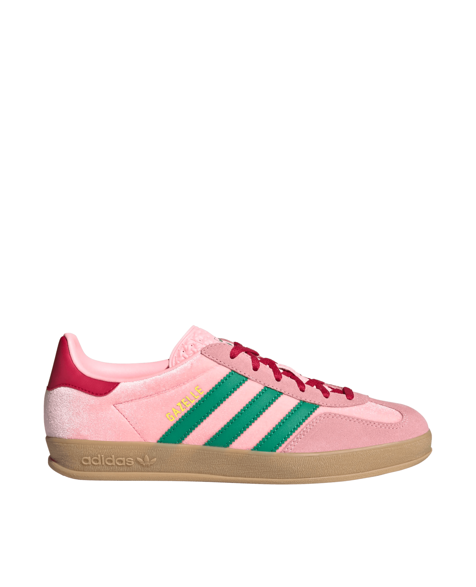 Adidas WMNS Gazelle Indoor (Court Green/Glow Pink/Gum)