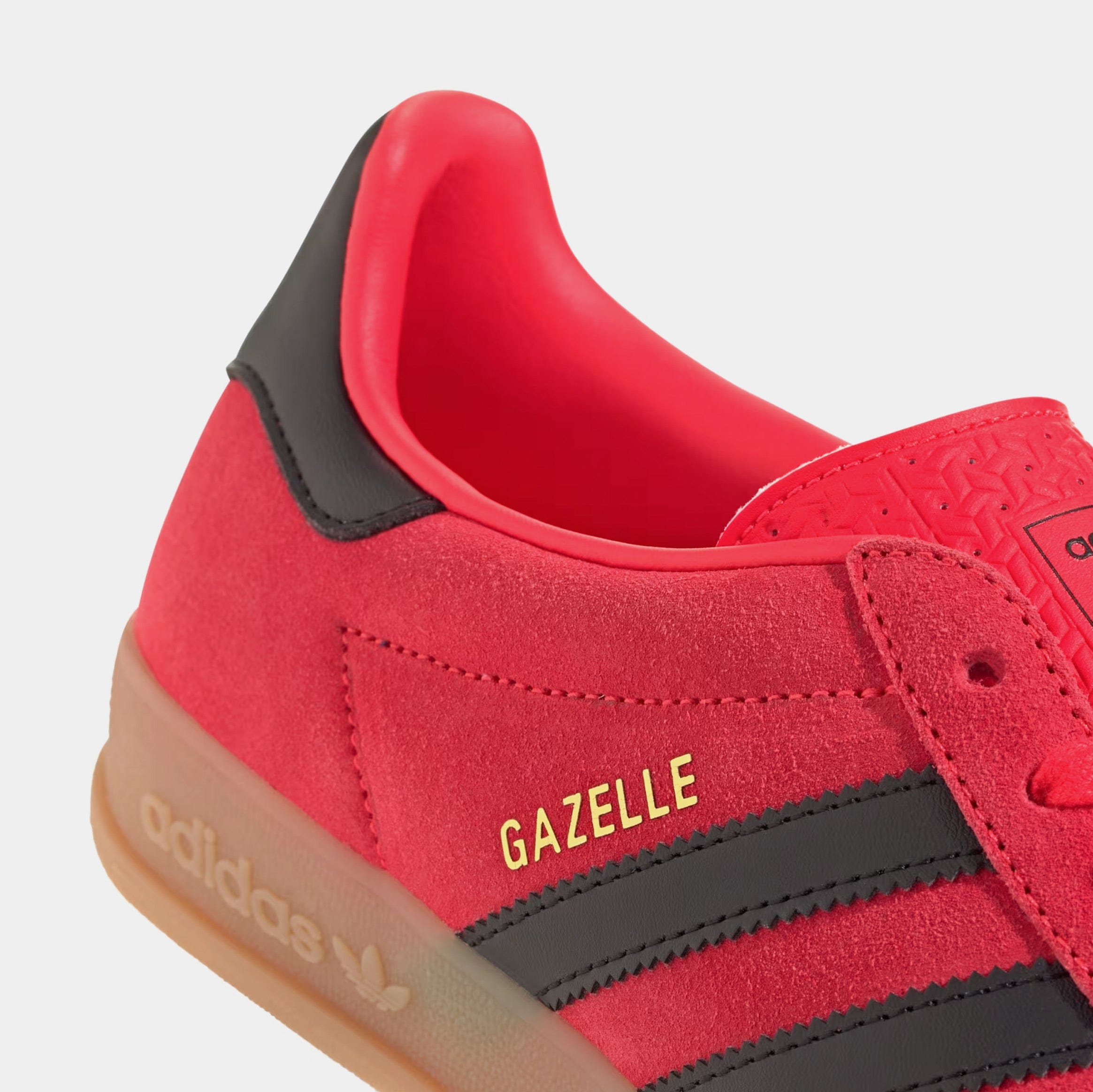 adidas Gazelle Indoor Mens Lifestyle Shoes (Lucid Red/Core Black/Gold Metallic)