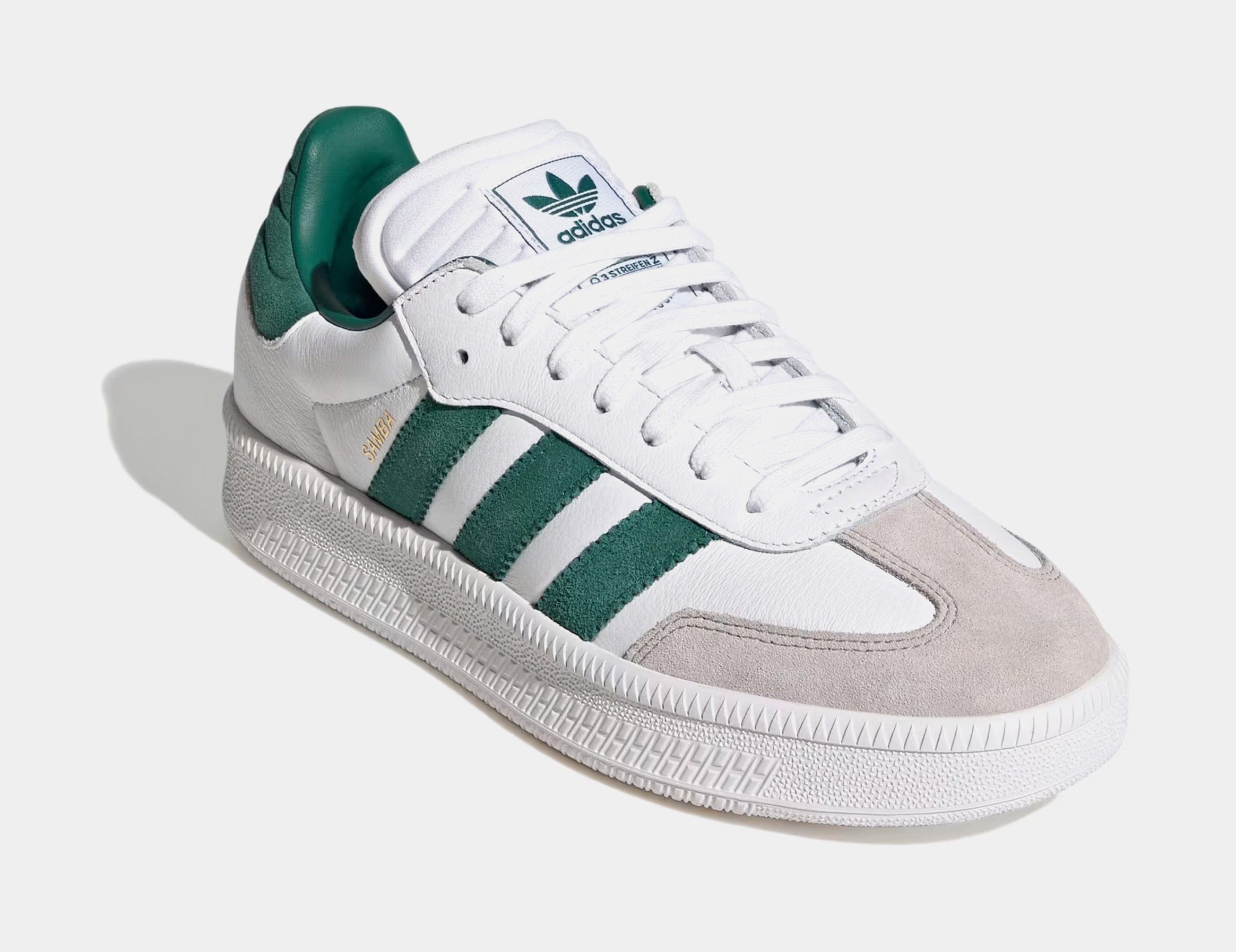 adidas Samba XLG Mens Lifestyle Shoes (Cloud White/Collegiate Gren)