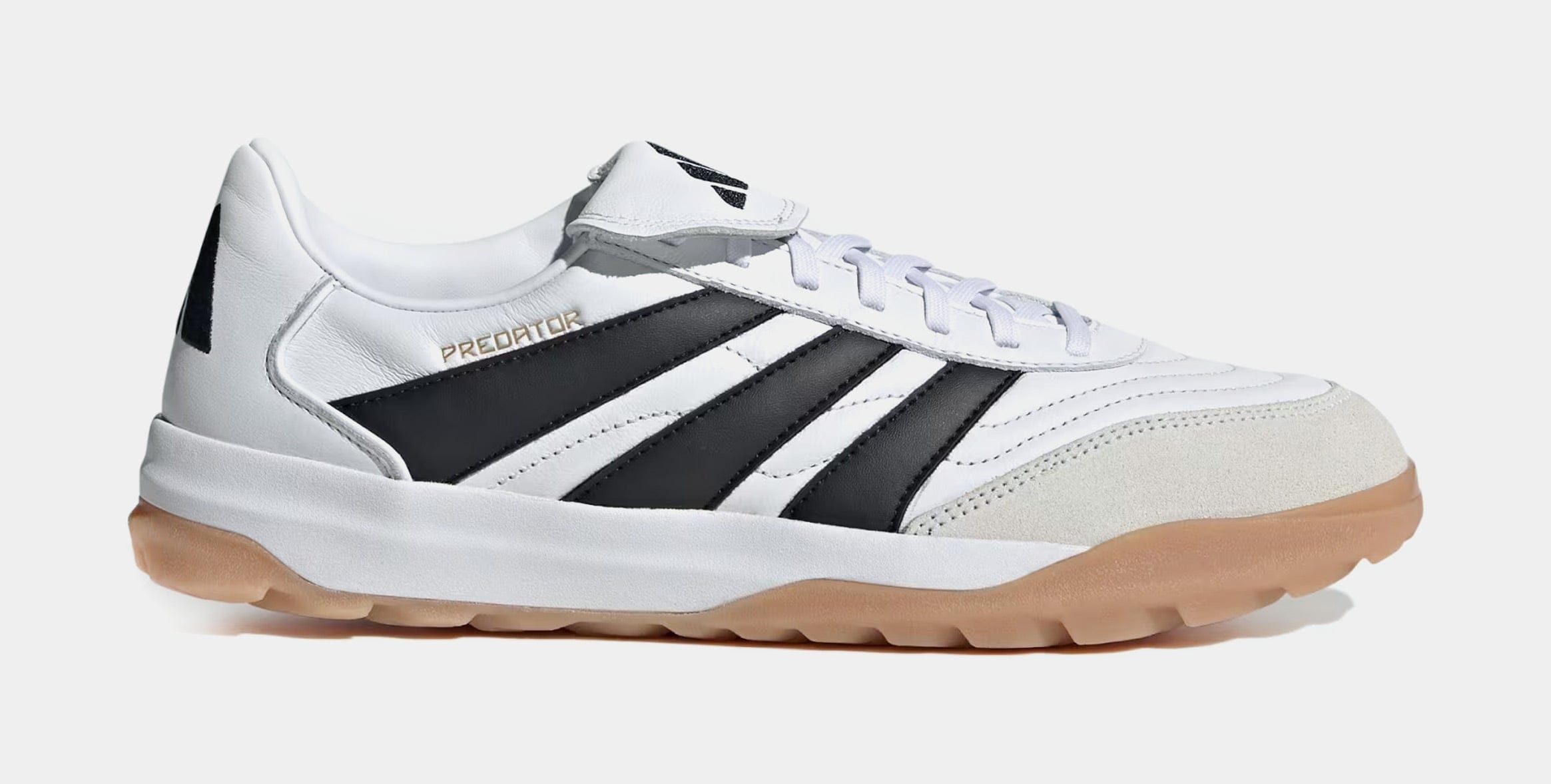adidas Predator Turf Trainer Mens Lifestyle Shoes (Cloud White/Core Black/Gold Metallic)