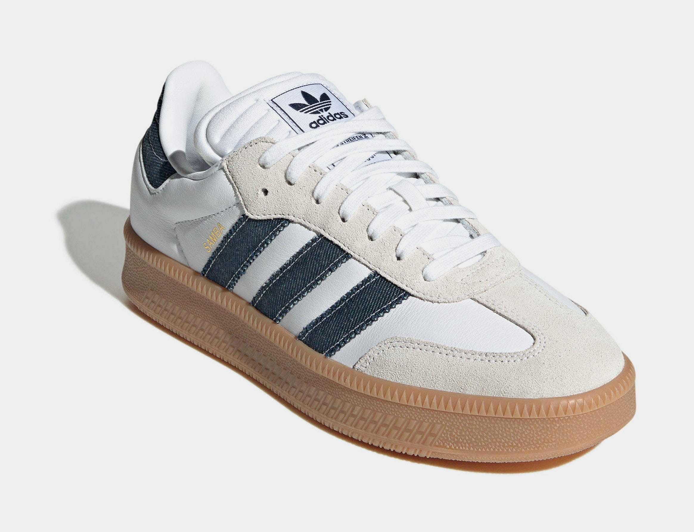 adidas Samba XLG Mens Lifestyle Shoes (White/Night Indigo/Gum)