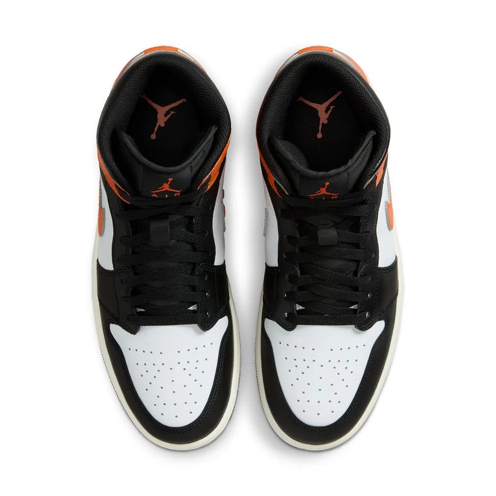 Nike Air Jordan 1 Mid Black Toe Starfish ( Instant Ship )