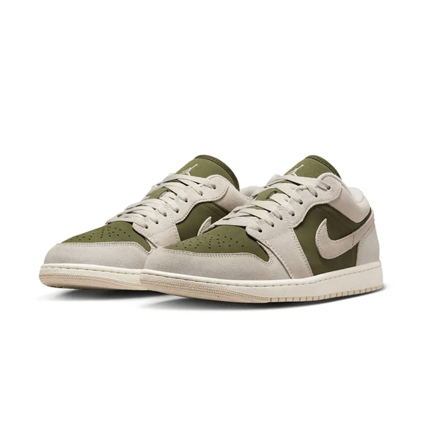 Nike Air Jordan 1 Low SE Medium Olive Sail (Instant ship)