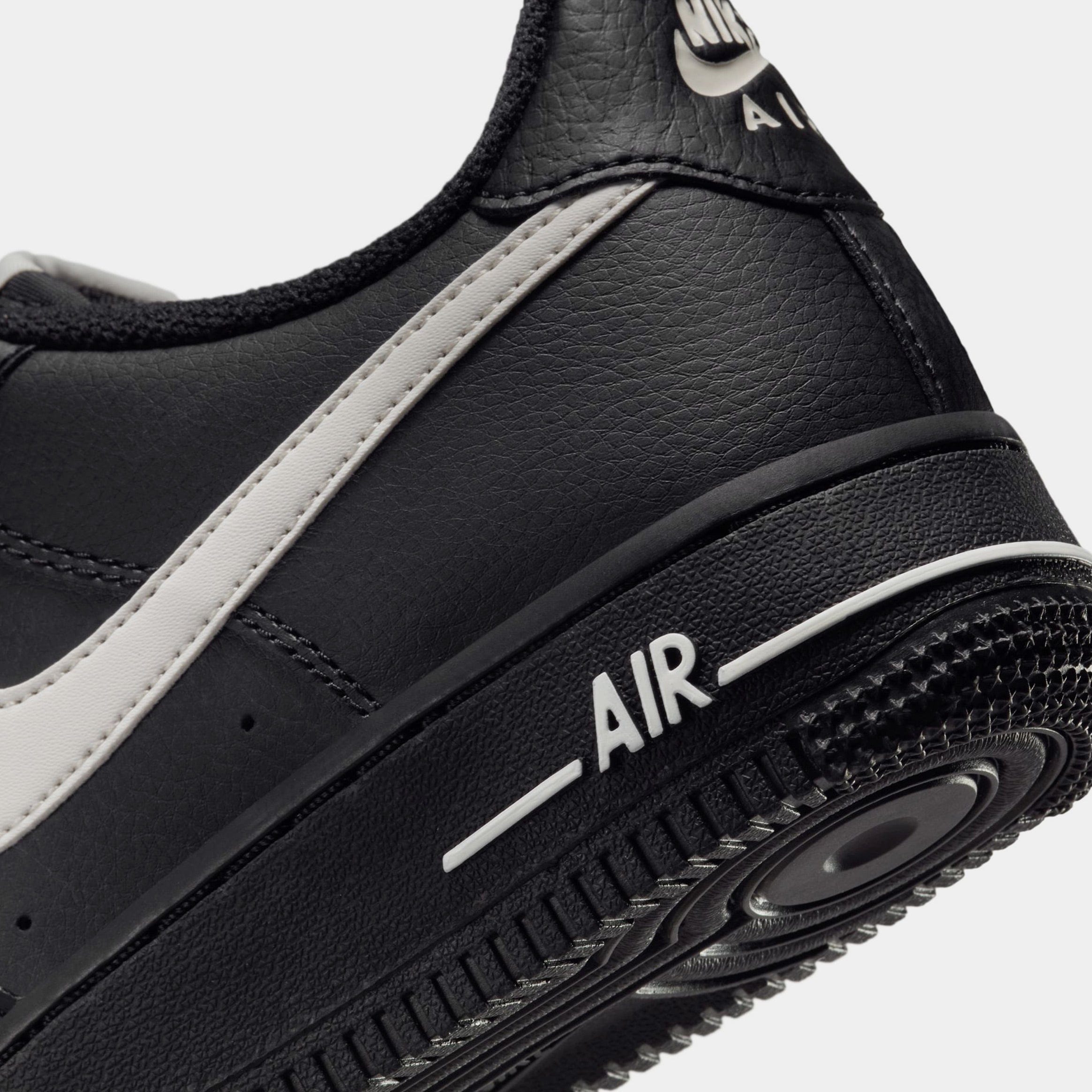 Nike Air Force 1 Low Grade School Lifestyle Shoes (Black/Phantom)