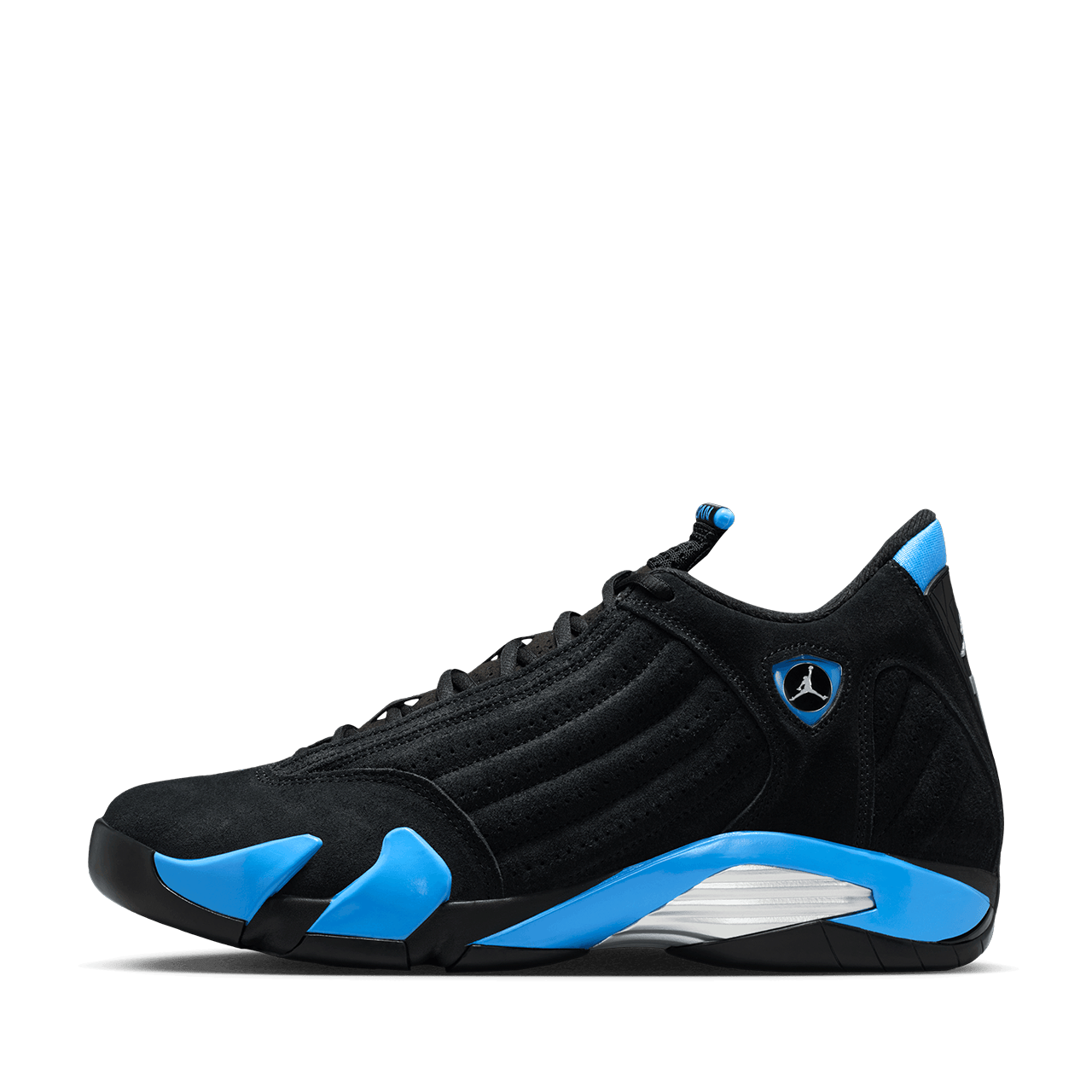 Air Jordan 14 Retro Black and University Blue