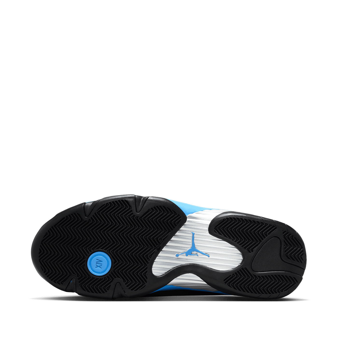 Air Jordan 14 Retro Black and University Blue