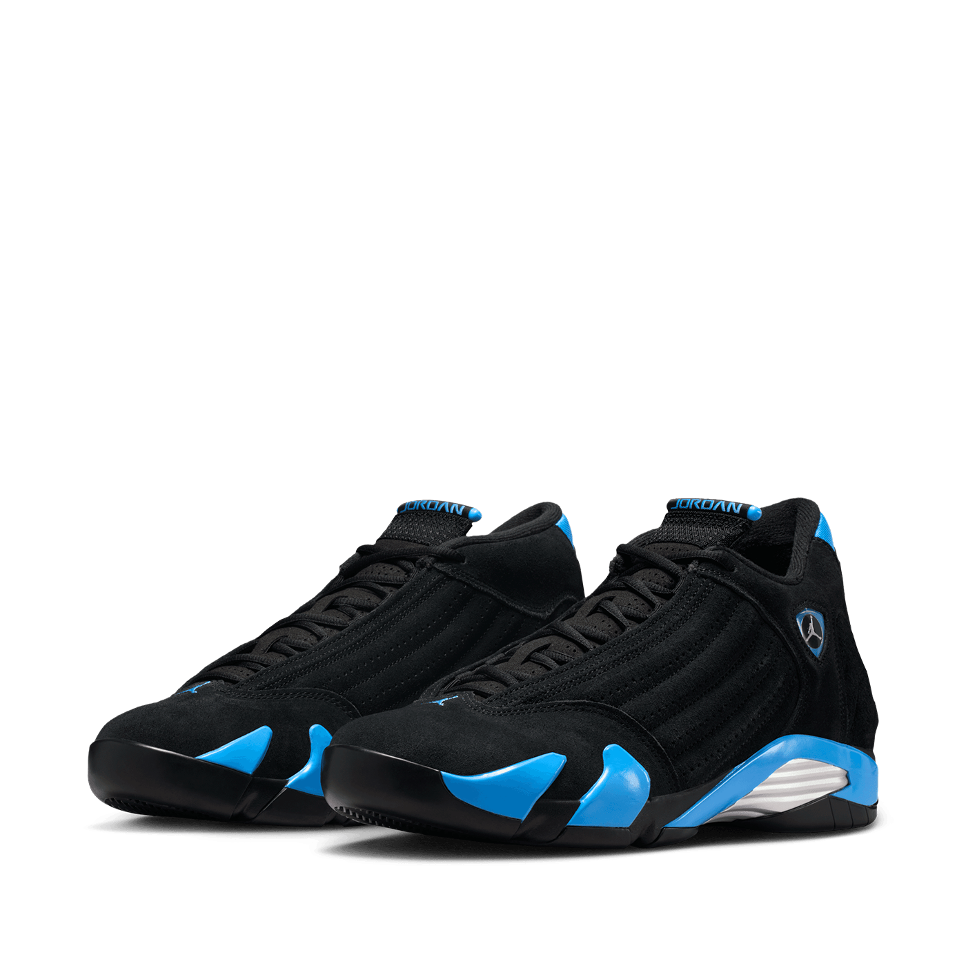 Air Jordan 14 Retro Black and University Blue