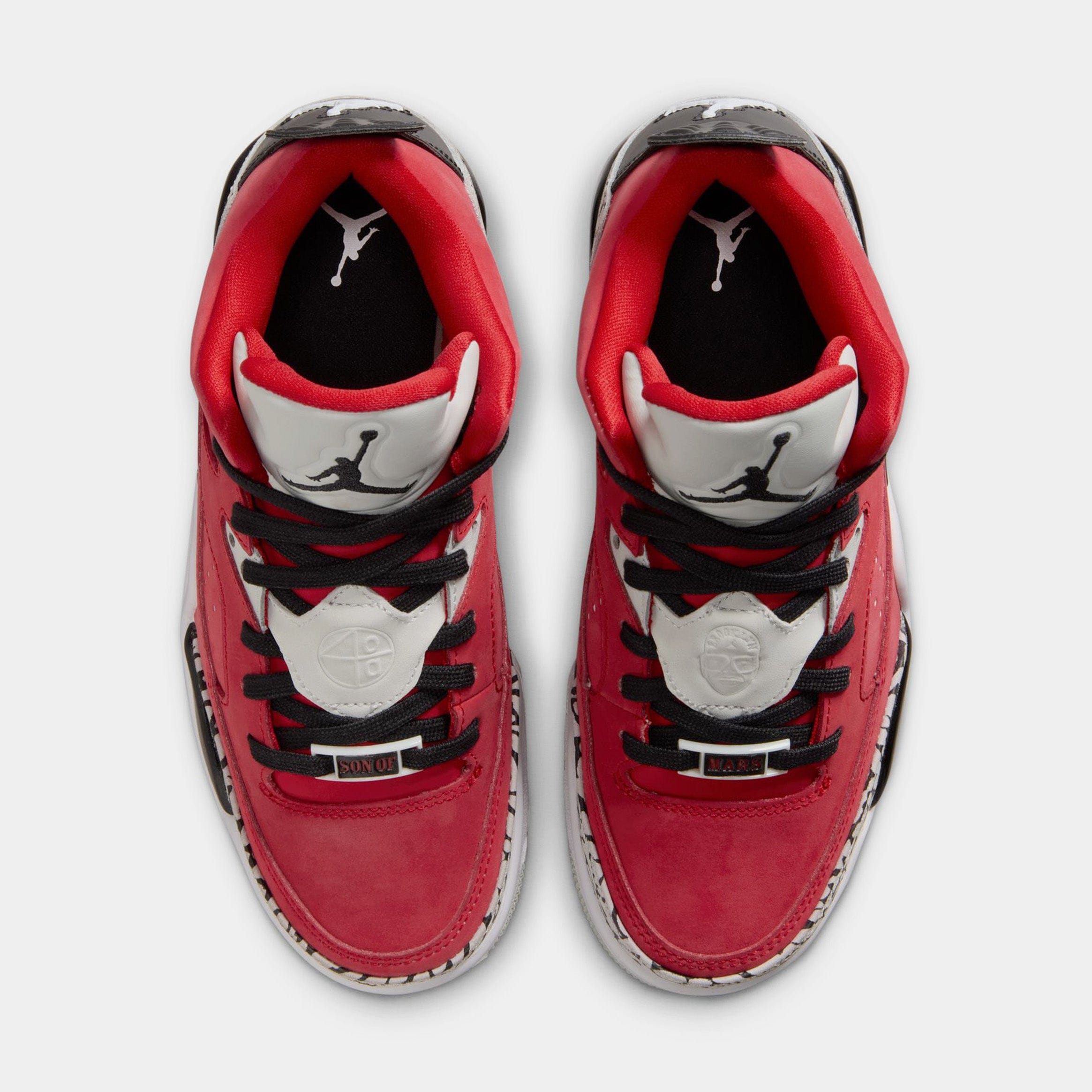 Air Jordan Son of Mars Low Grade School Lifestyle Shoes (Fire Red/Black/Grey Mist/White)
