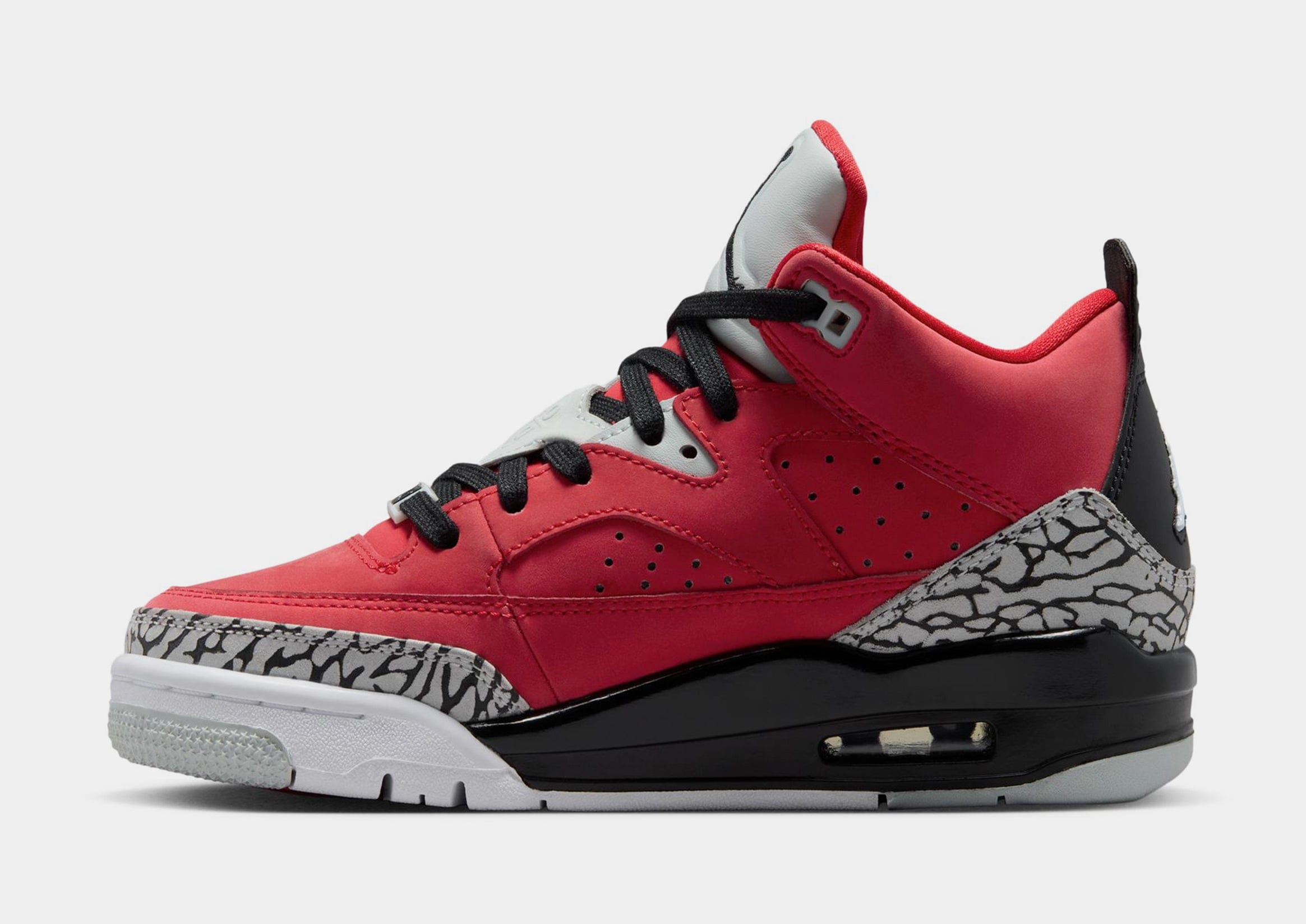 Air Jordan Son of Mars Low Grade School Lifestyle Shoes (Fire Red/Black/Grey Mist/White)