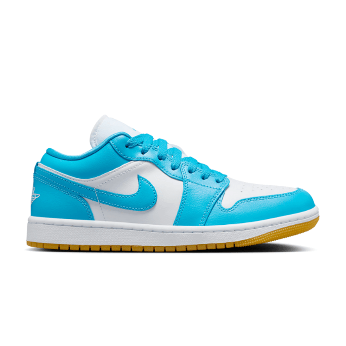 Air Jordan Jordan 1 Low White Gum Light Brown Dark Powder Blue (Women's)