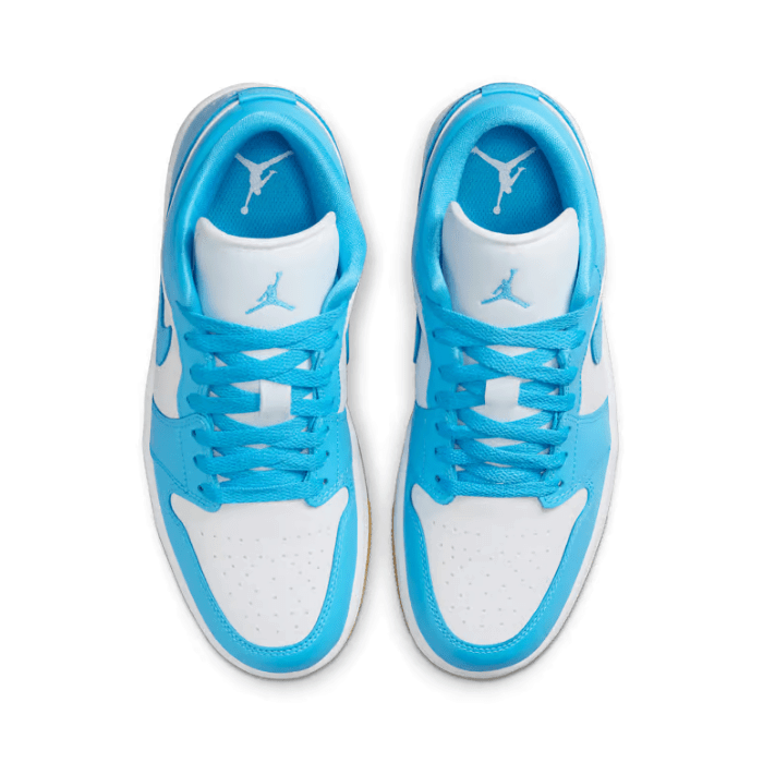 Air Jordan Jordan 1 Low White Gum Light Brown Dark Powder Blue (Women's)