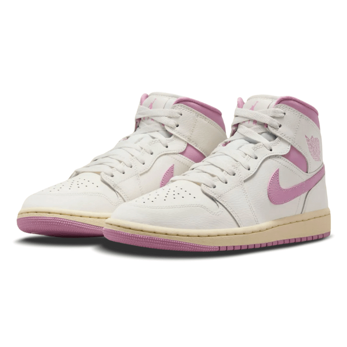 Air Jordan Jordan 1 Mid Sail Pink Coconut Milk (Women's)
