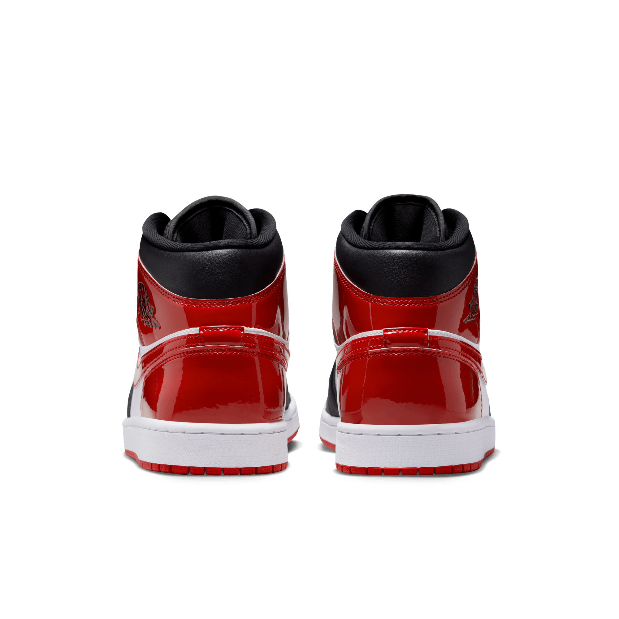 AIR JORDAN 1 MID SE PATENT BRED TOE