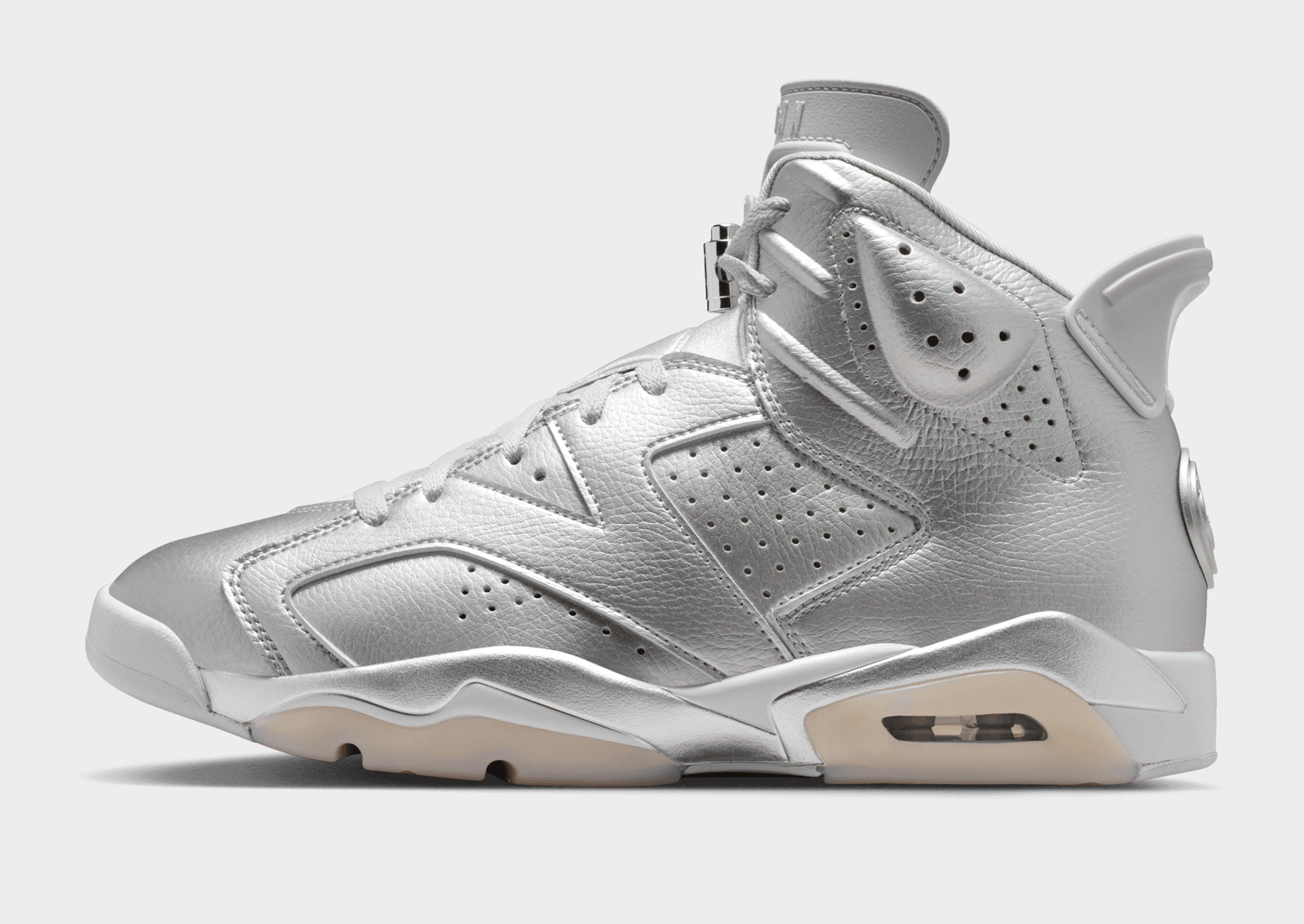 Air Jordan Air 6 Retro x Paris Saint - Germain Metallic Silver