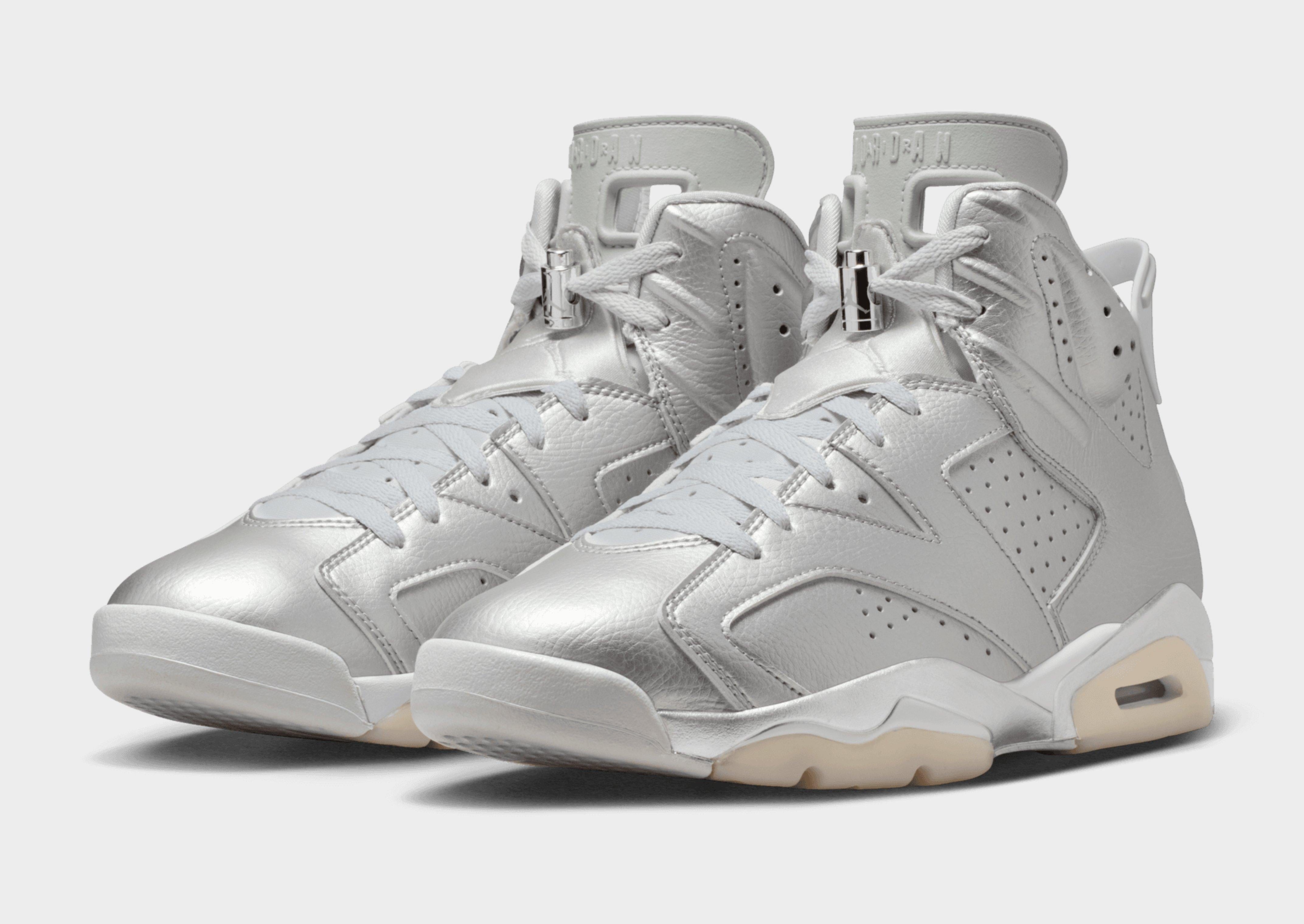 Air Jordan Air 6 Retro x Paris Saint - Germain Metallic Silver
