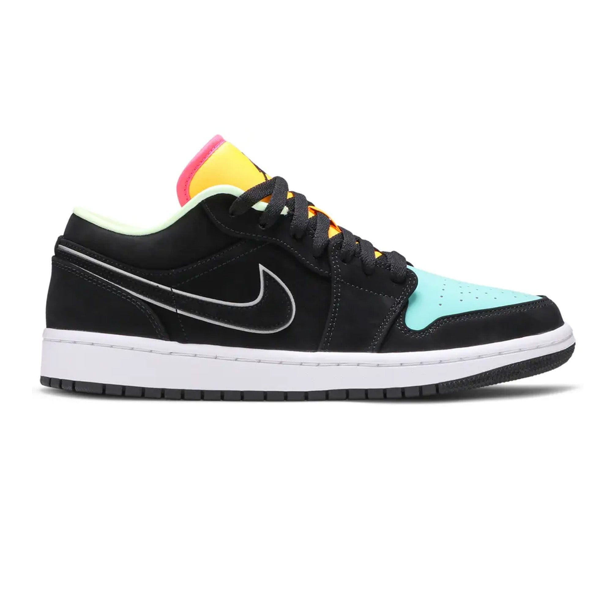 Air Jordan 1 Low Black Aurora Green Laser Orange (2020)