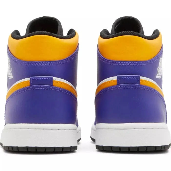 Air Jordan 1 Mid Lakers Purple White Gold Sneakers India