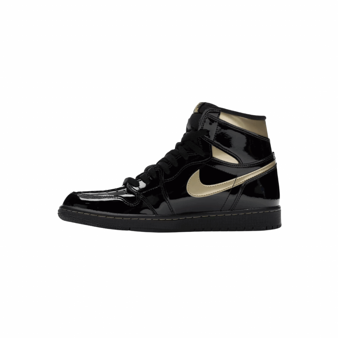 Air Jordan 1 Black Metallic Gold High OG India — Authentic