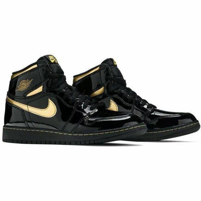Air Jordan 1 Black Metallic Gold High OG India — Authentic