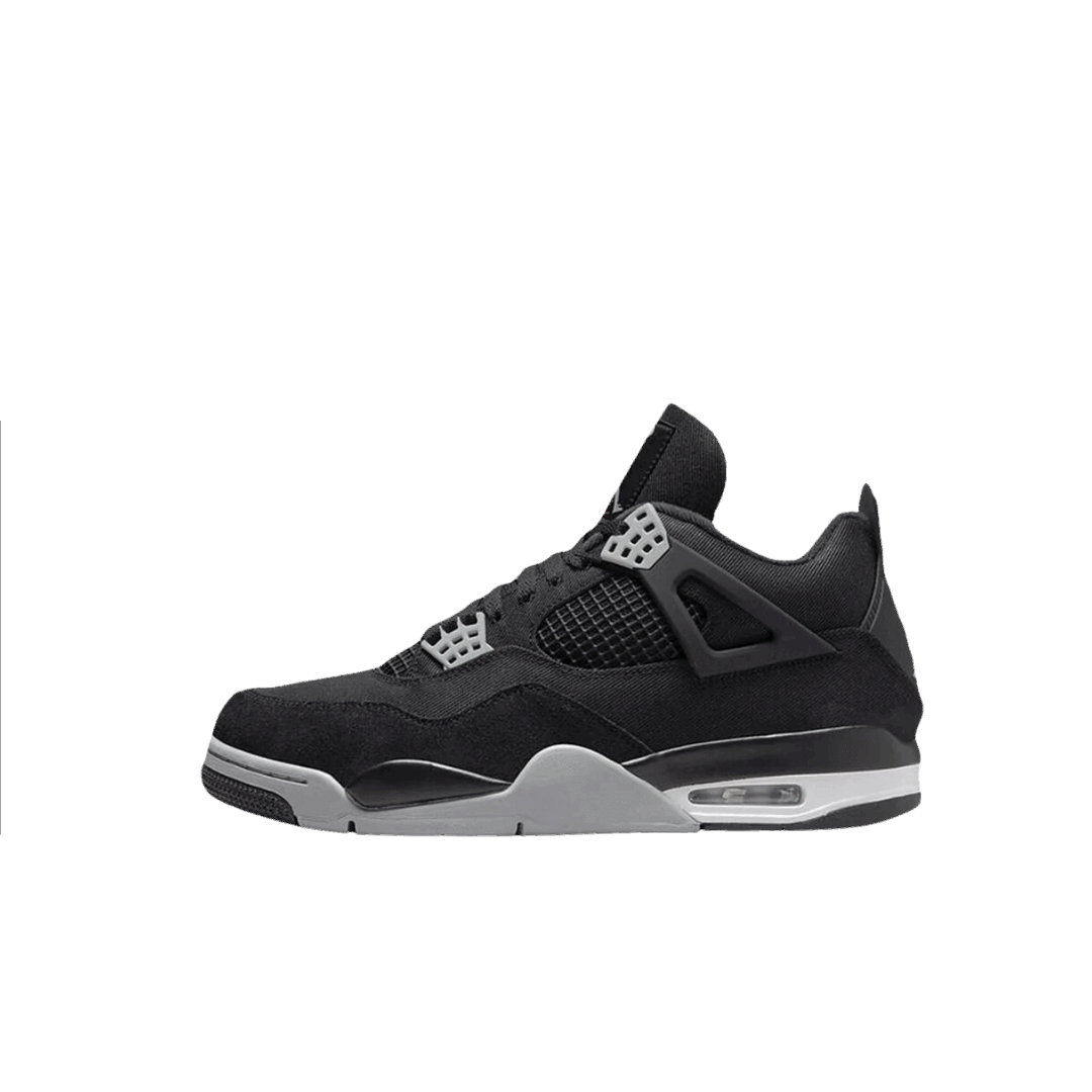 Air Jordan 4 Black Canvas Sneakers — Off Kicks India