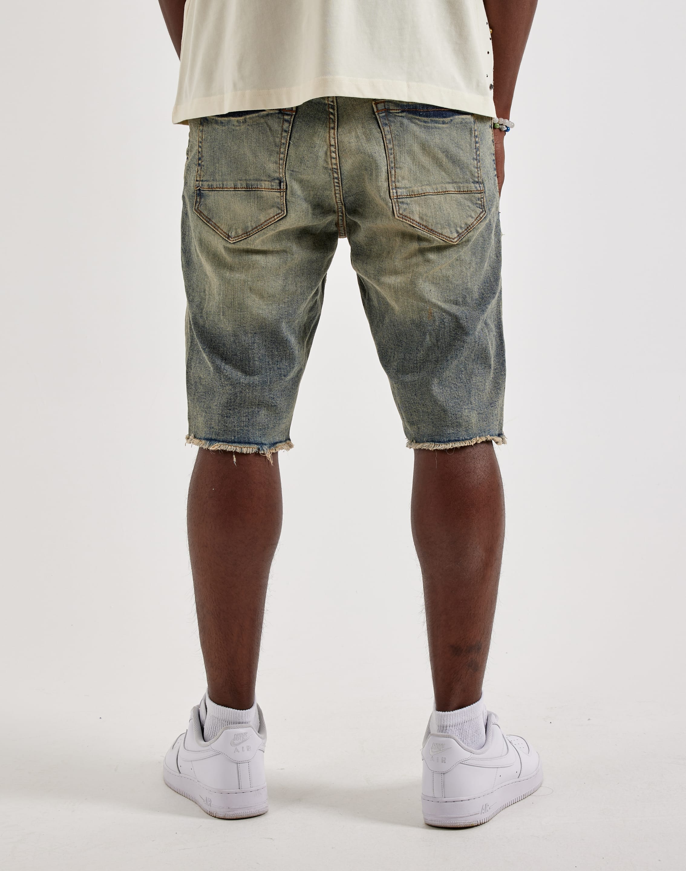 Air Jordan Jordan Craig Distressed Basic Denim Shorts