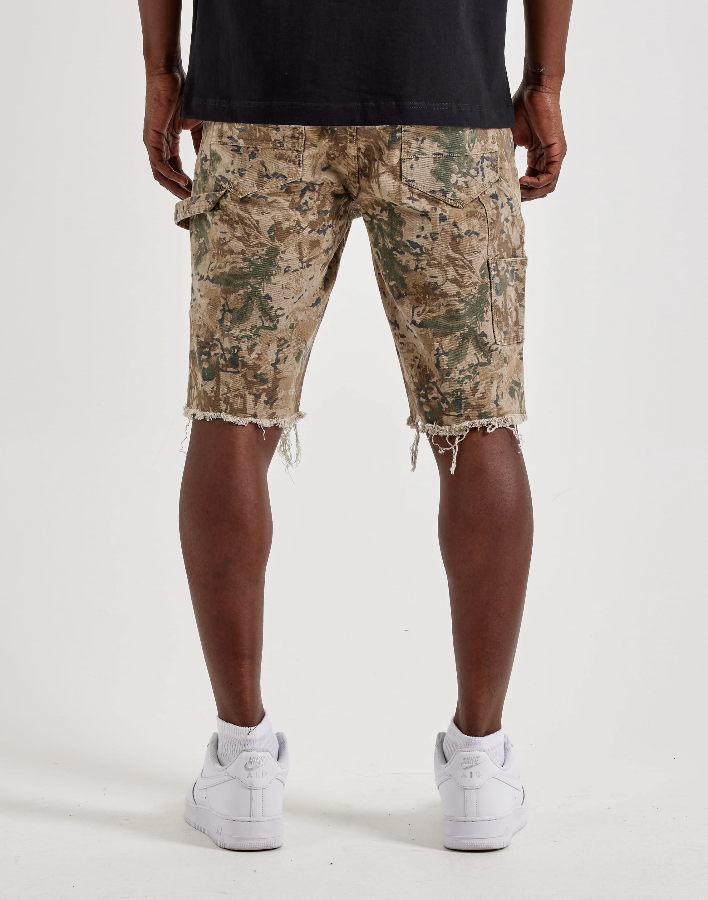 Air Jordan Jordan Craig Distressed Camo Carpenter Shorts